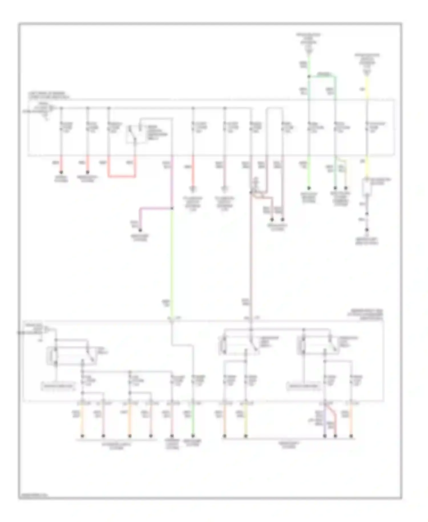 3 Mazda BK facelift (2006-2009): Power distribution circuit (2 of 3)