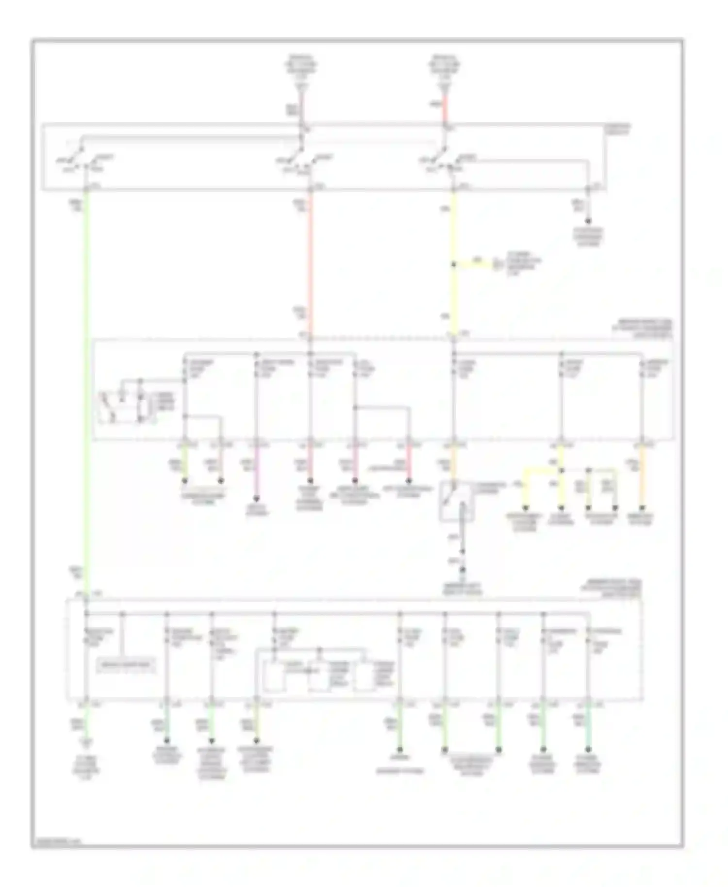 3 Mazda BK facelift (2006-2009): Power distribution circuit (3 of 3)
