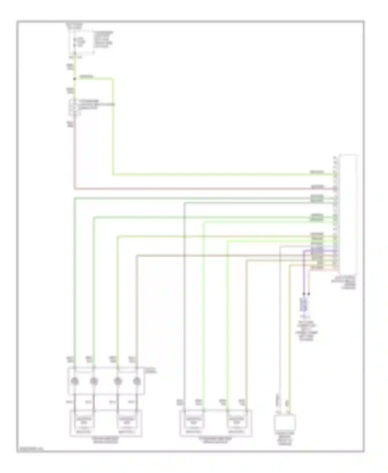 3 Mazda BK facelift (2006-2009): Supplemental restraints circuit (2 of 2)