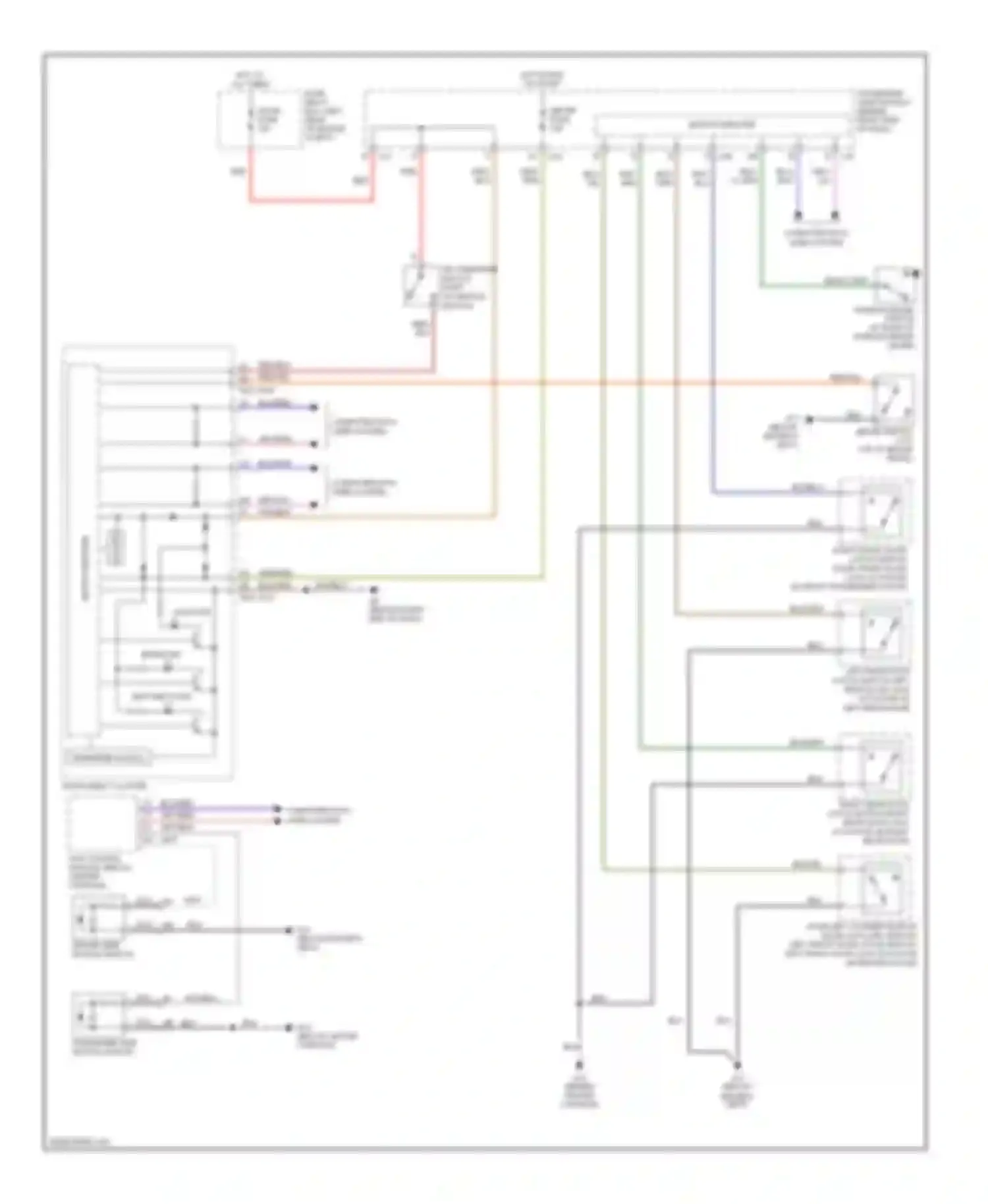 3 Mazda BK facelift (2006-2009): Chime circuit