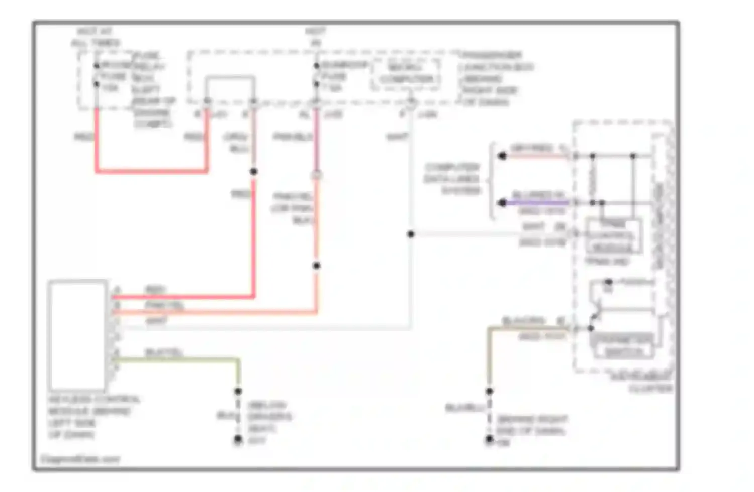 3 Mazda BK facelift (2006-2009): Tire pressure monitoring circuit