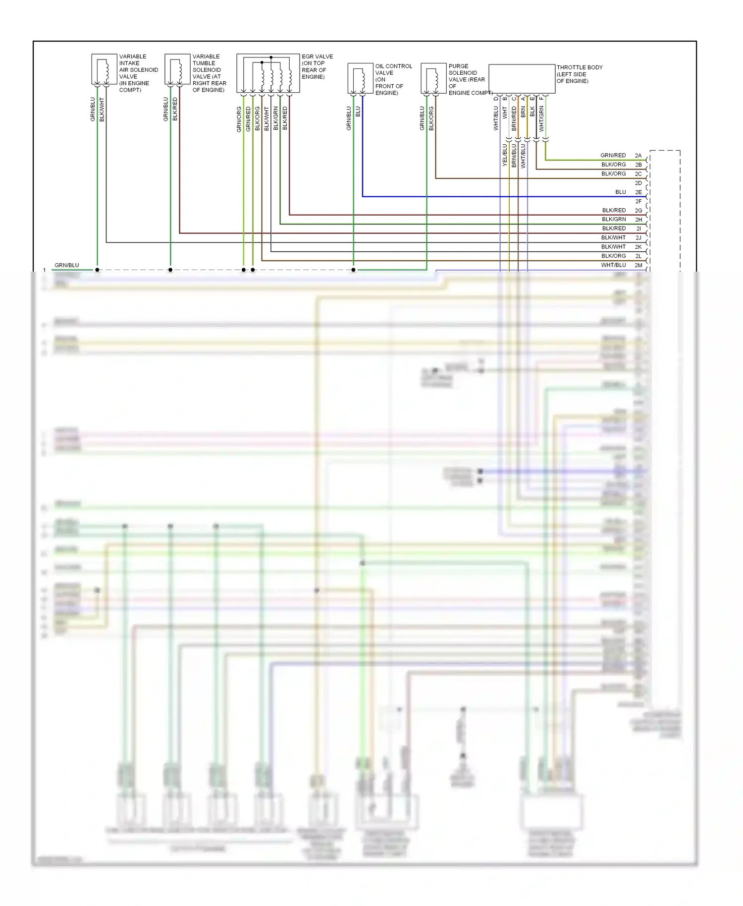 Wiring diagram blk/red for Mazda 3 BK facelift (2006-2009) (17 of 31)