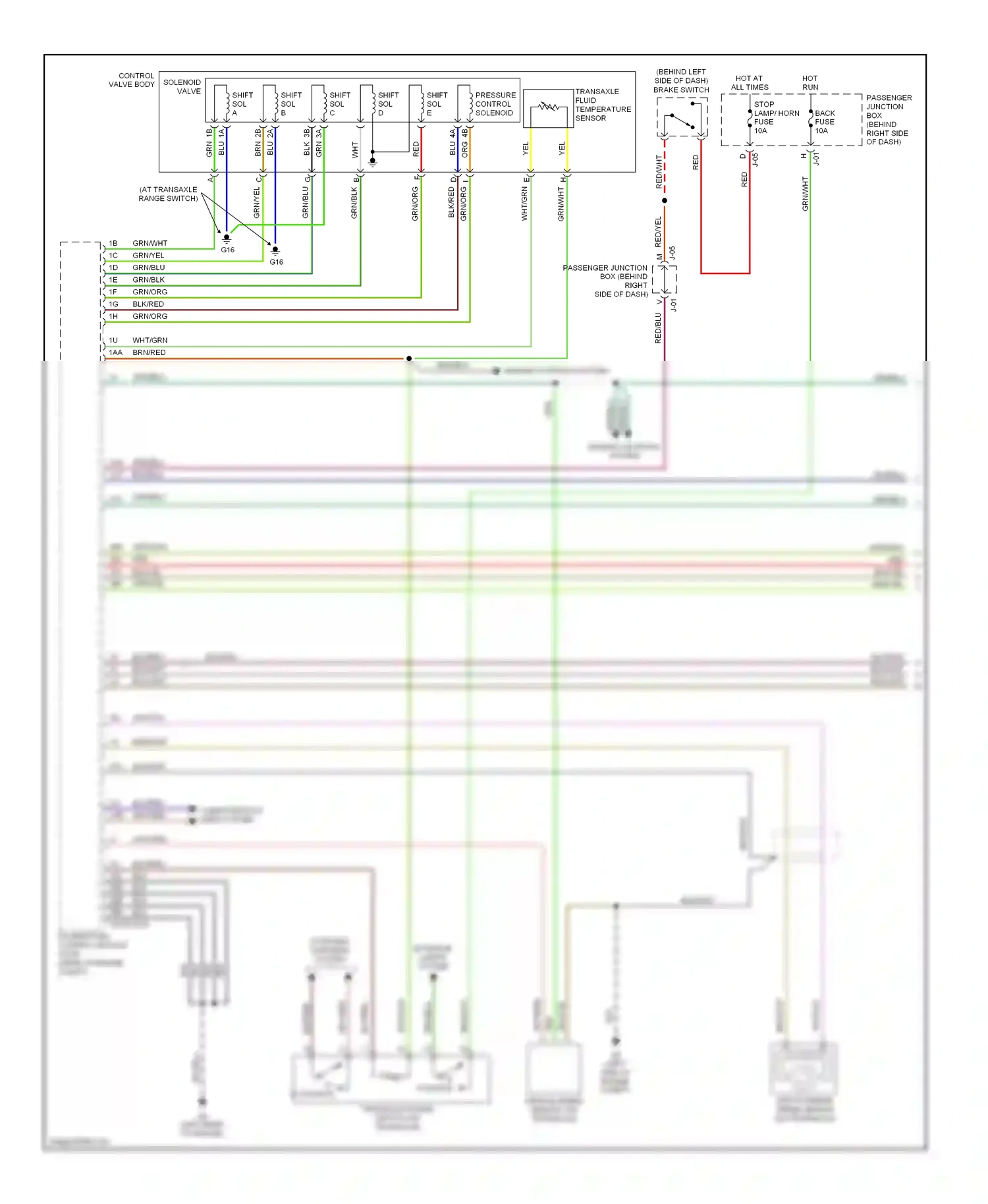 Wiring diagram blu for Mazda 3 BK facelift (2006-2009) (43 of 47)