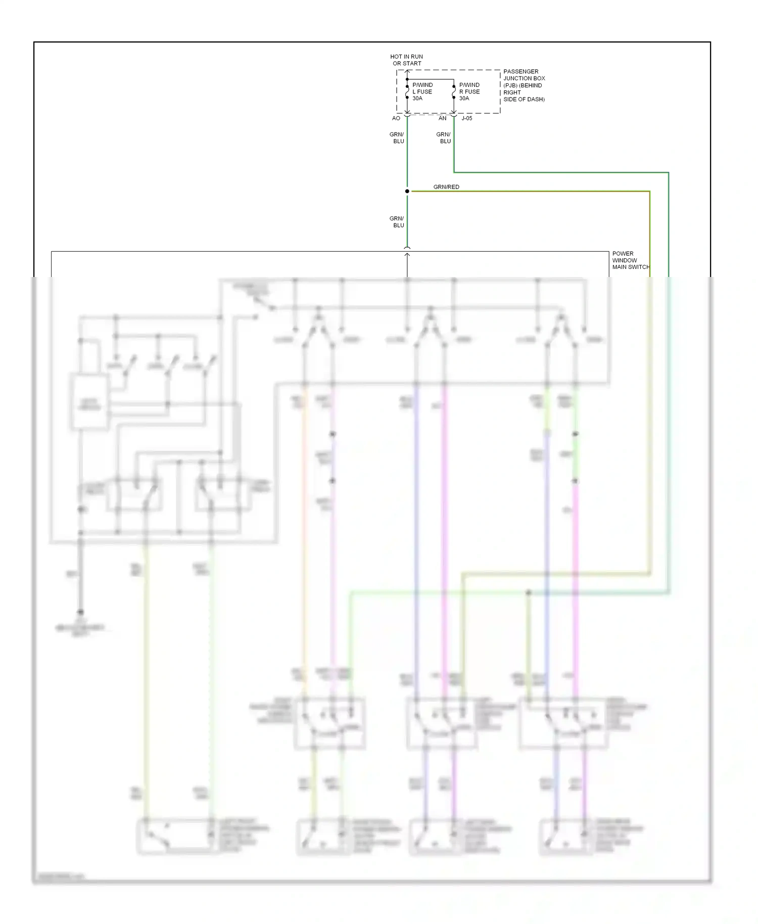 Wiring diagram blu for Mazda 3 BK facelift (2006-2009) (37 of 47)