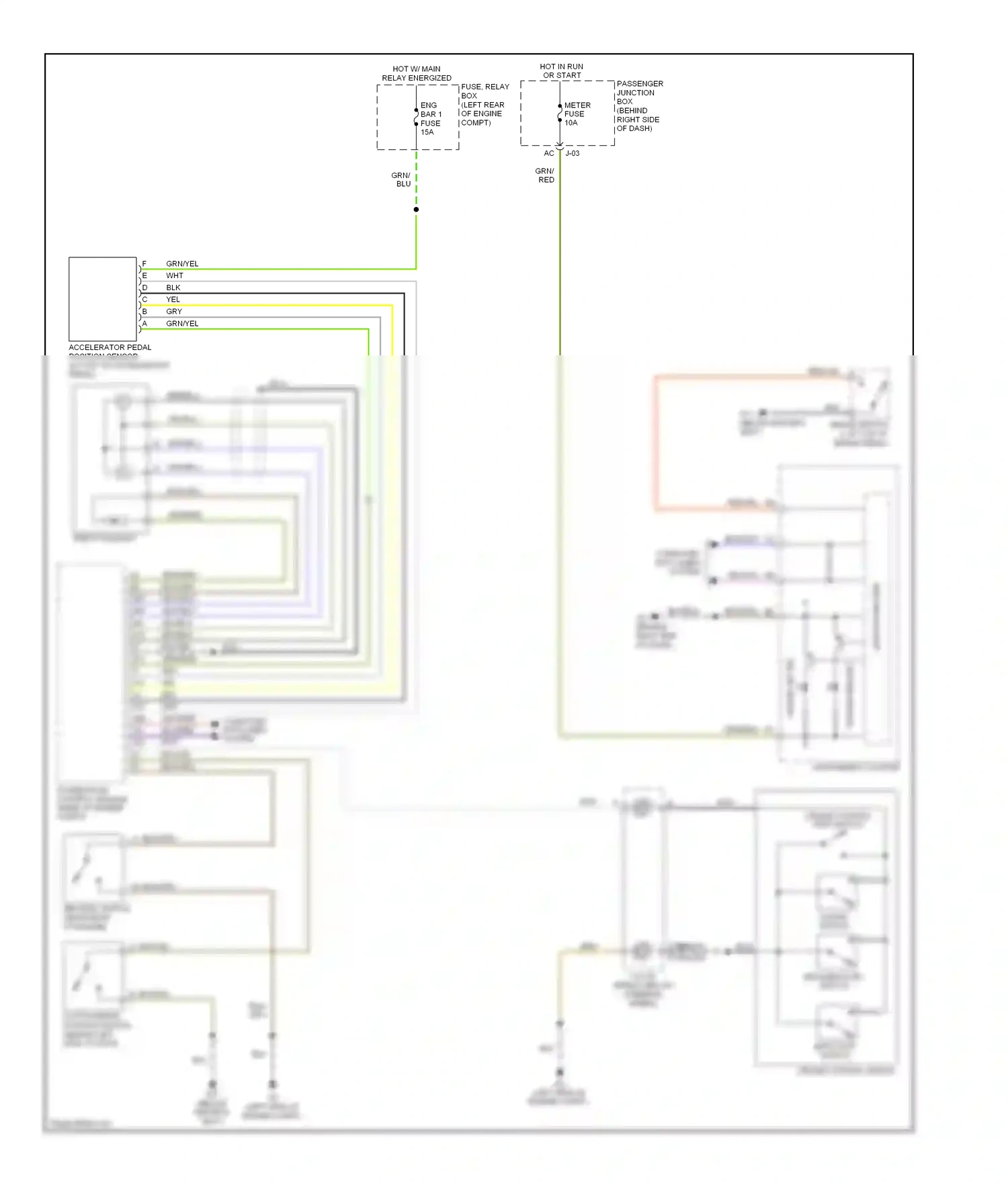 Wiring diagram cruise control main switch for Mazda 3 BK facelift (2006-2009) (1 of 1)