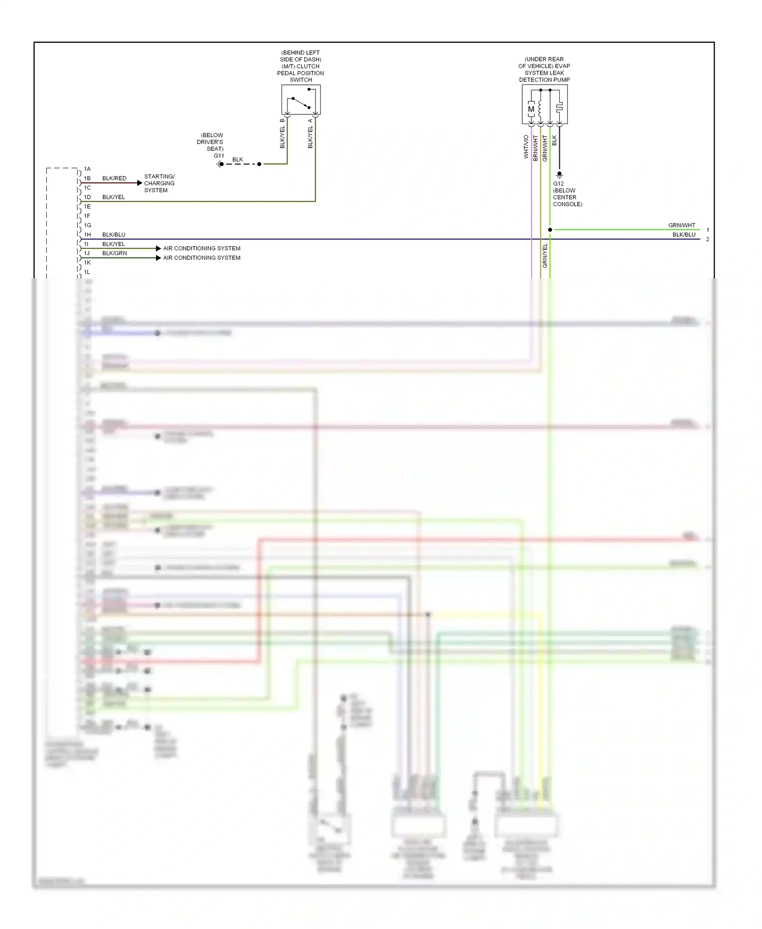 Wiring diagram cruise control system for Mazda 3 BK facelift (2006-2009) (6 of 6)
