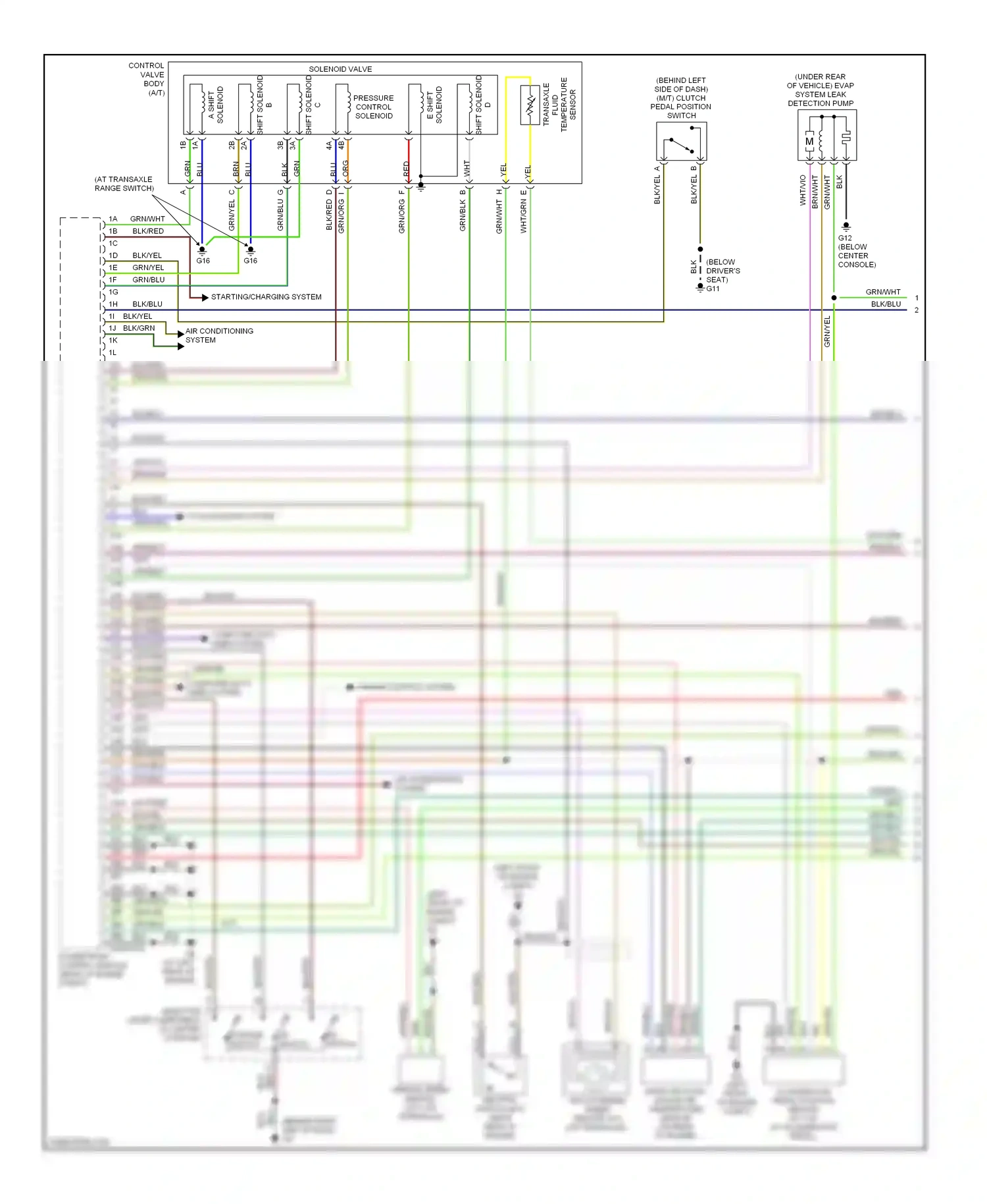 Wiring diagram grn/org for Mazda 3 BK facelift (2006-2009) (1 of 28)