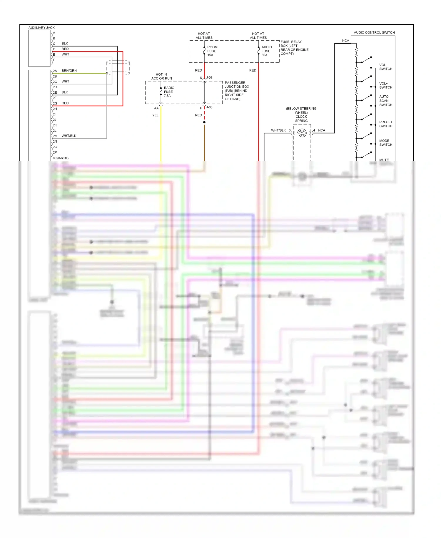 Wiring diagram gry/blk for Mazda 3 BK facelift (2006-2009) (5 of 7)