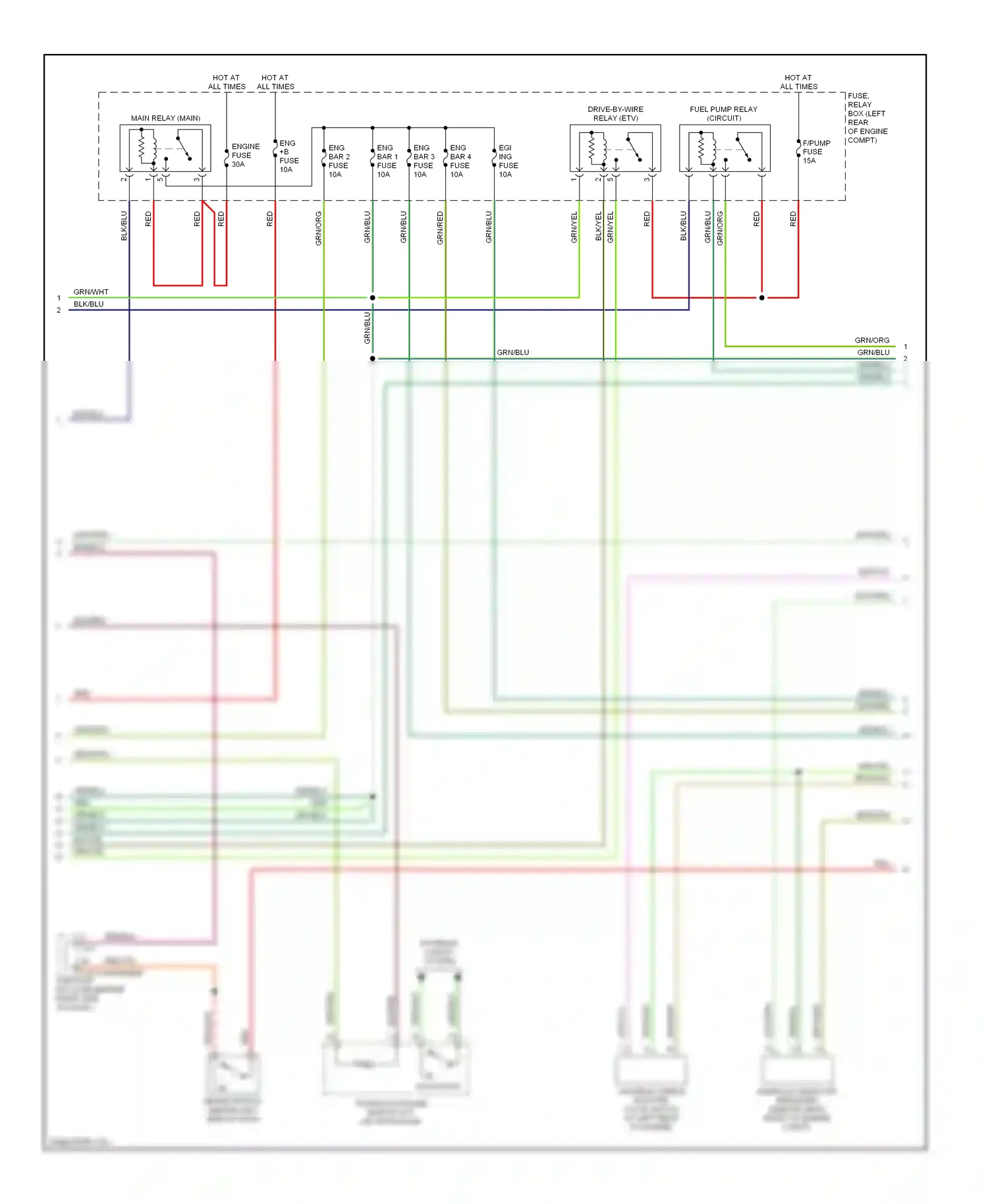 Wiring diagram j-01 for Mazda 3 BK facelift (2006-2009) (6 of 40)