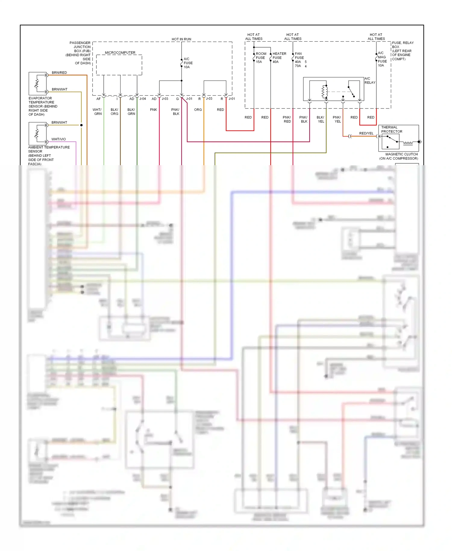 Wiring diagram low pressure for Mazda 3 BK facelift (2006-2009) (2 of 2)