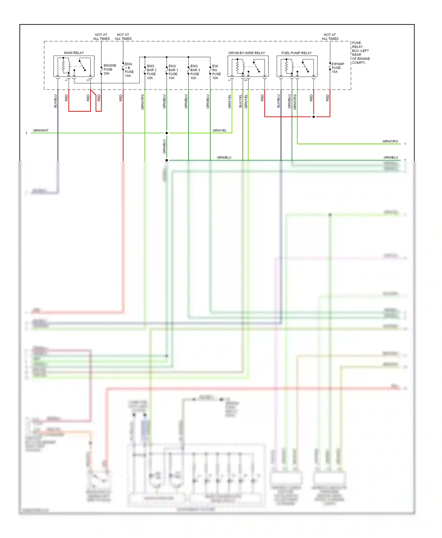 Mazda 3 BK facelift (2006-2009) microcomputer wiring diagram  (18 of 29)