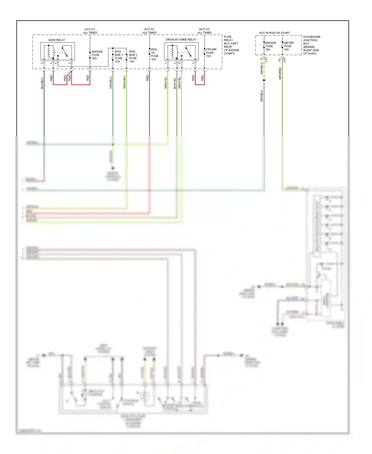 Wiring diagram not p position switch for Mazda 3 BK facelift (2006-2009) (2 of 2)
