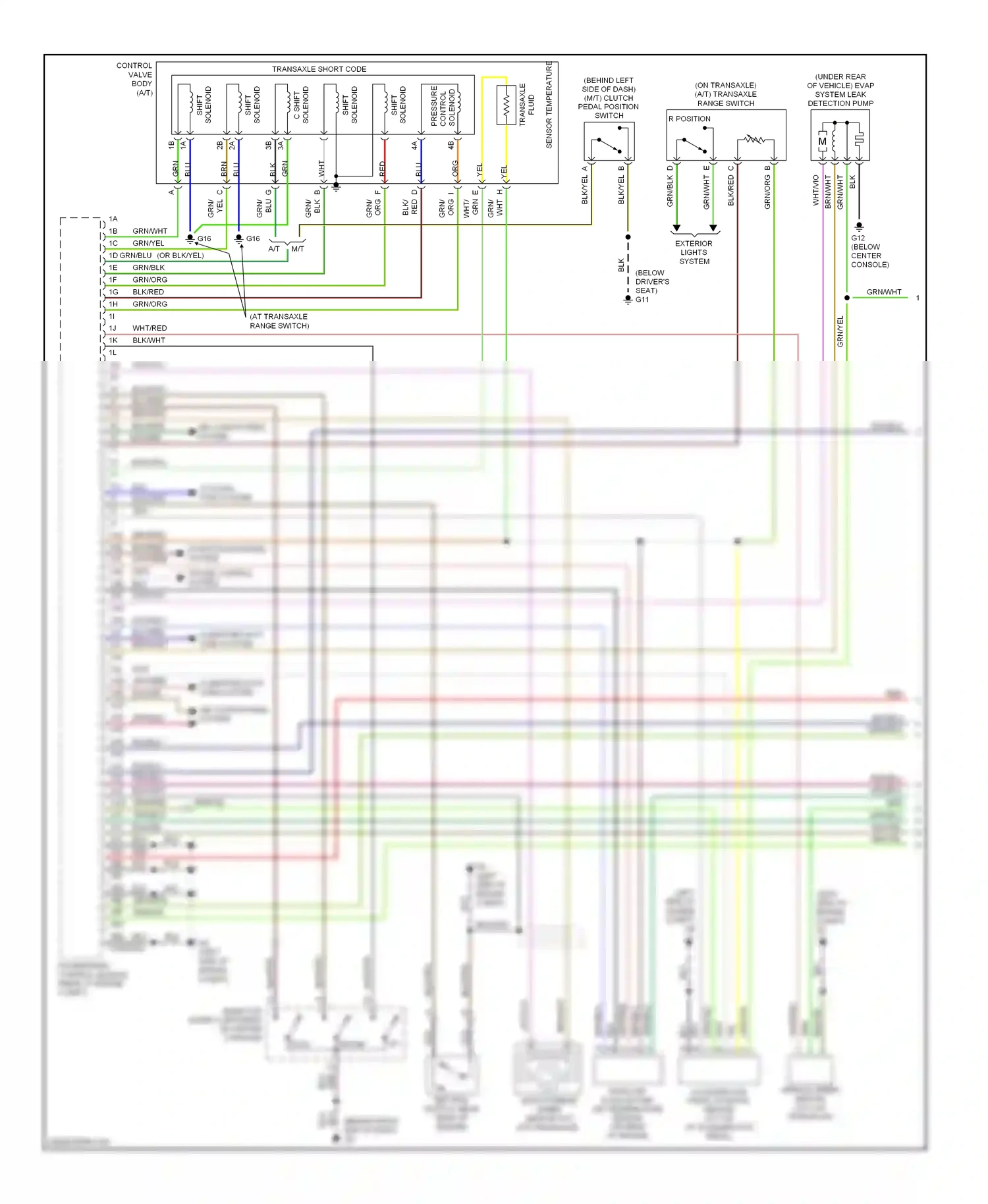 Mazda 3 BK facelift (2006-2009) (on transaxle) wiring diagram  (3 of 4)