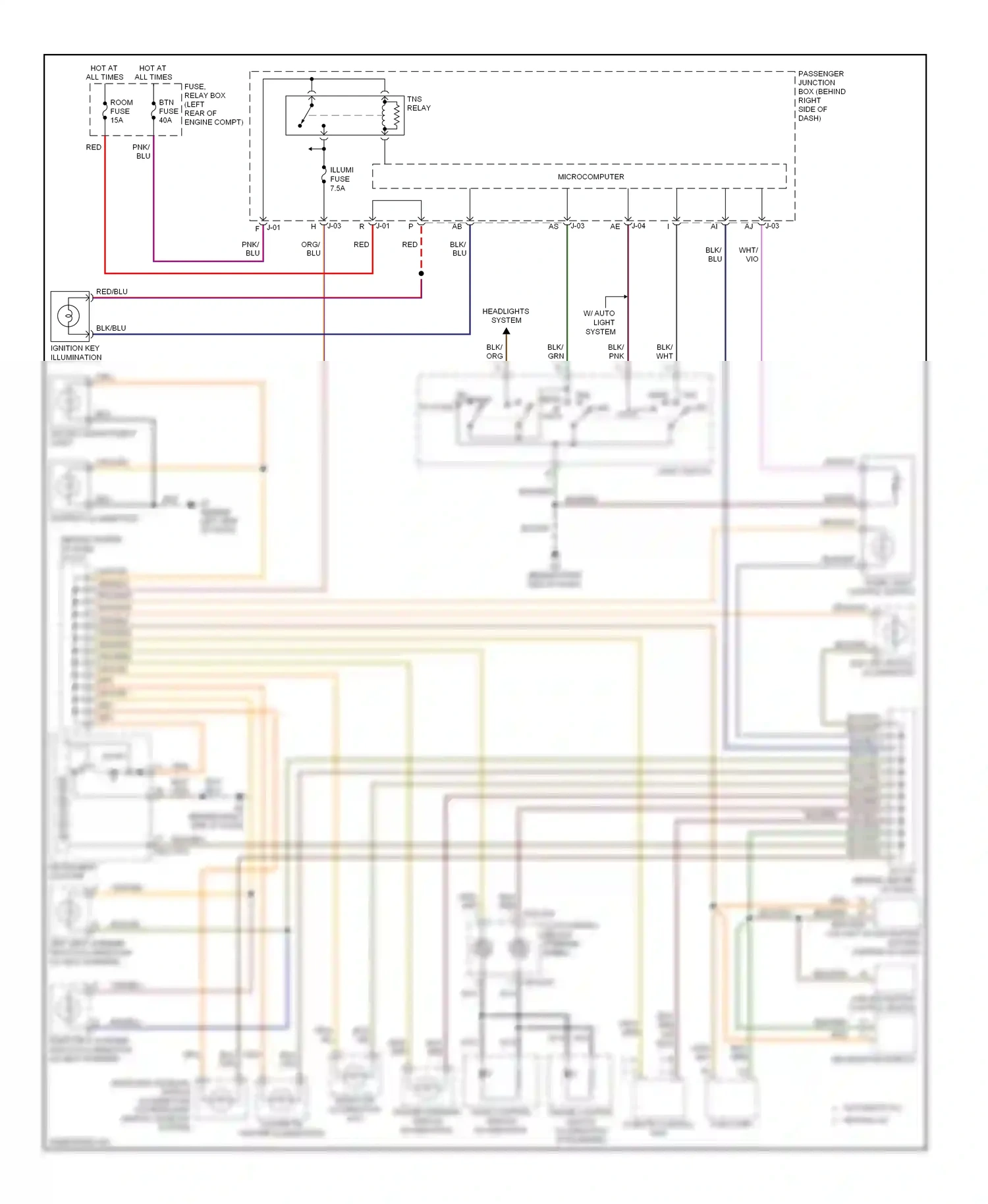 Wiring diagram org/blk for Mazda 3 BK facelift (2006-2009) (3 of 8)