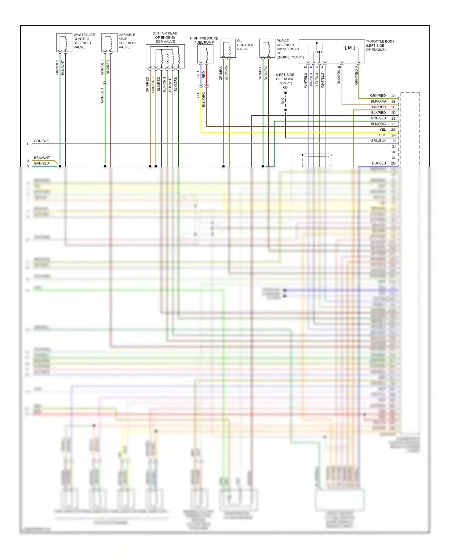 Wiring diagram wht/blk for Mazda 3 BK facelift (2006-2009) (20 of 22)