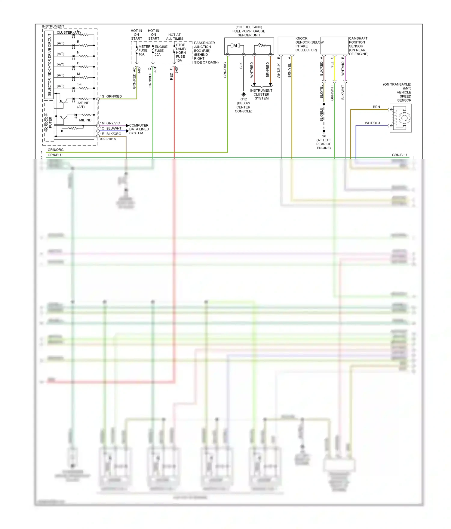 Wiring diagram wht/blk for Mazda 3 BK facelift (2006-2009) (2 of 22)