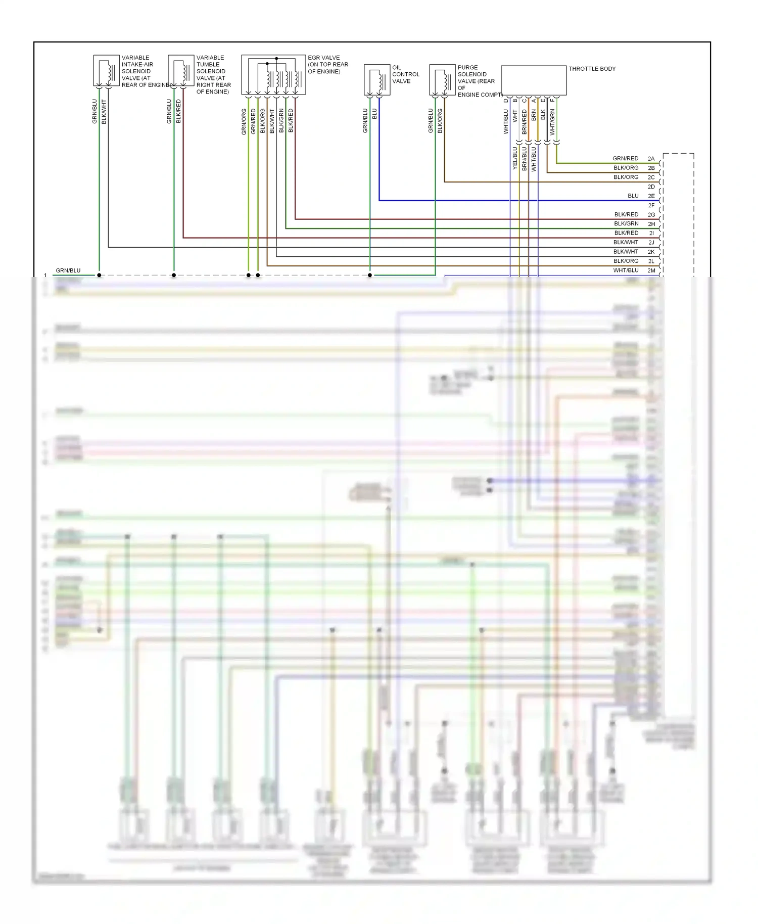 Wiring diagram yel/blu for Mazda 3 BK facelift (2006-2009) (9 of 16)