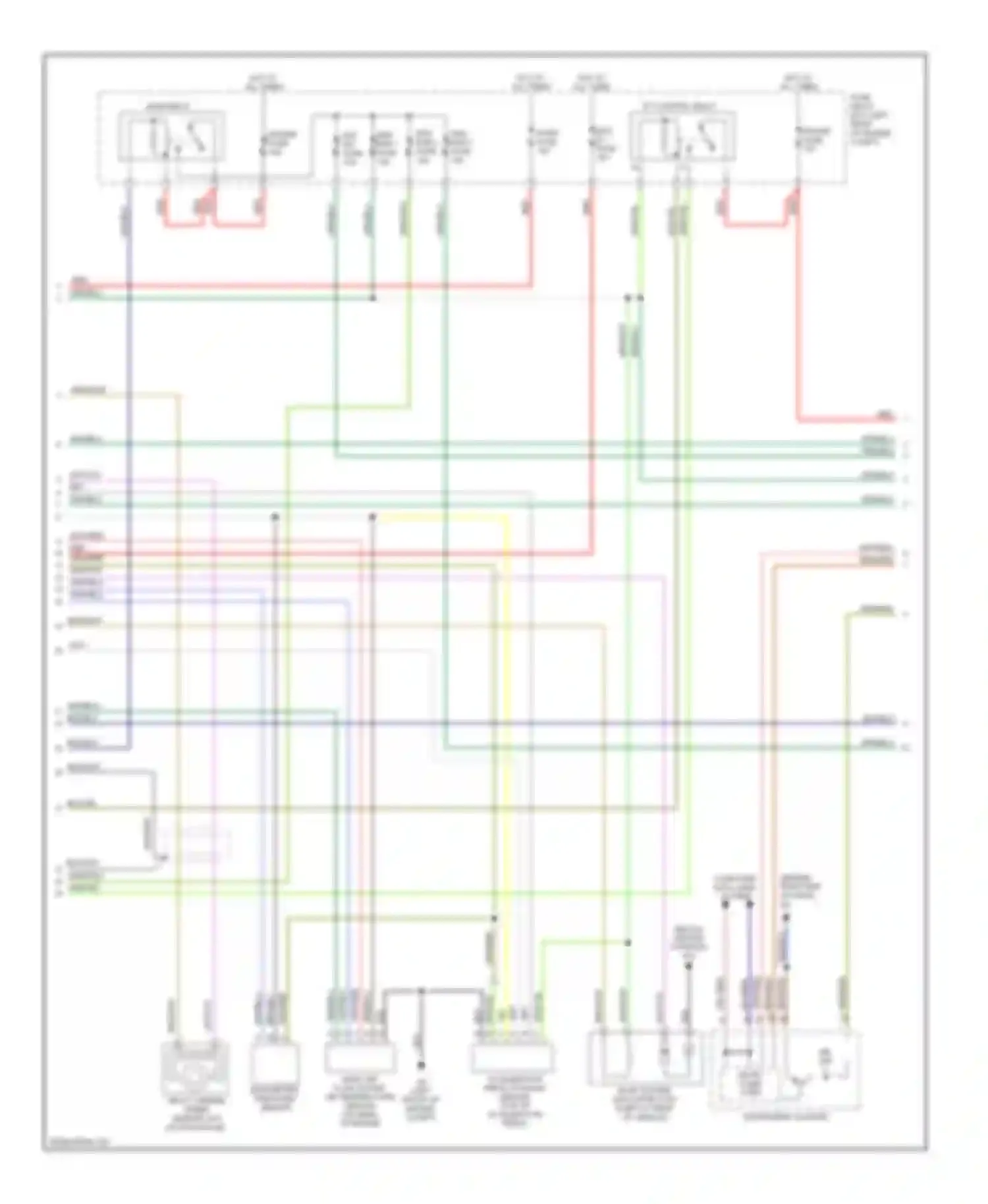 3 Mazda BK (2003-2006): Wiring diagram engine performance 2.3l, except california (2 of 4)