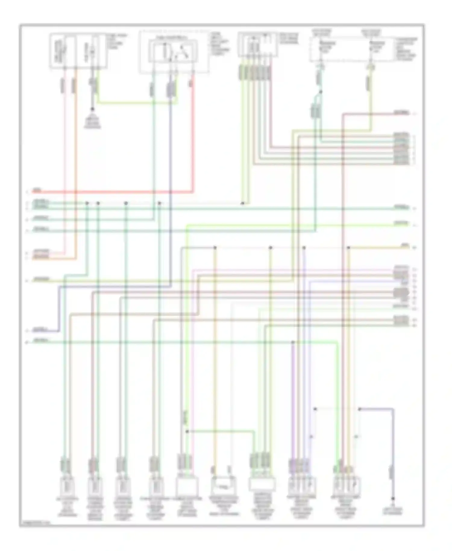 3 Mazda BK (2003-2006): Wiring diagram engine performance 2.3l, except california (3 of 4)