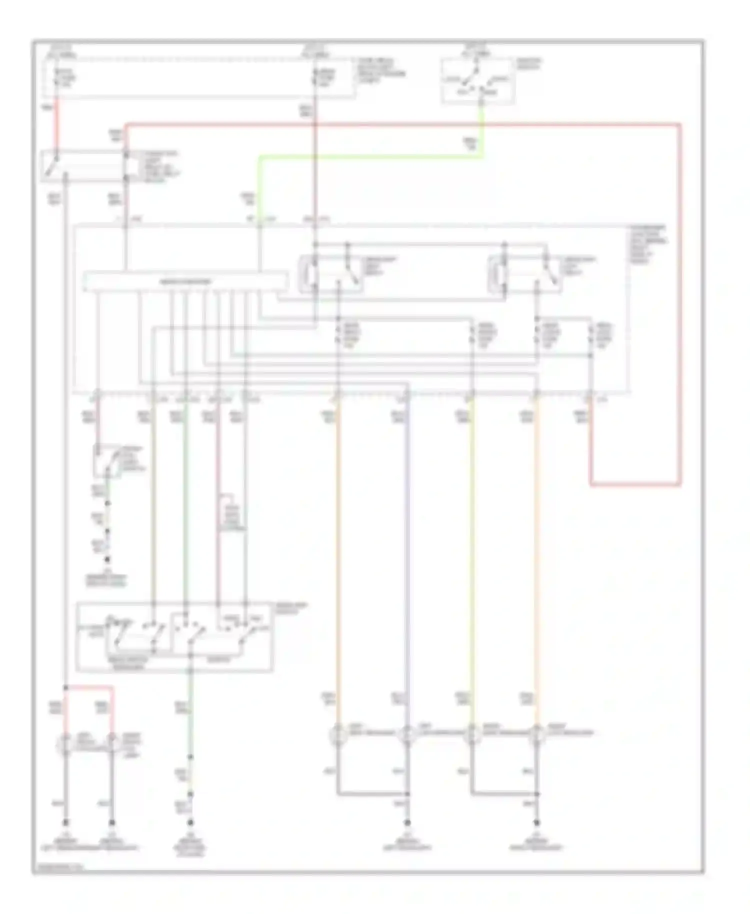 3 Mazda BK (2003-2006): Headlights circuit, with drl