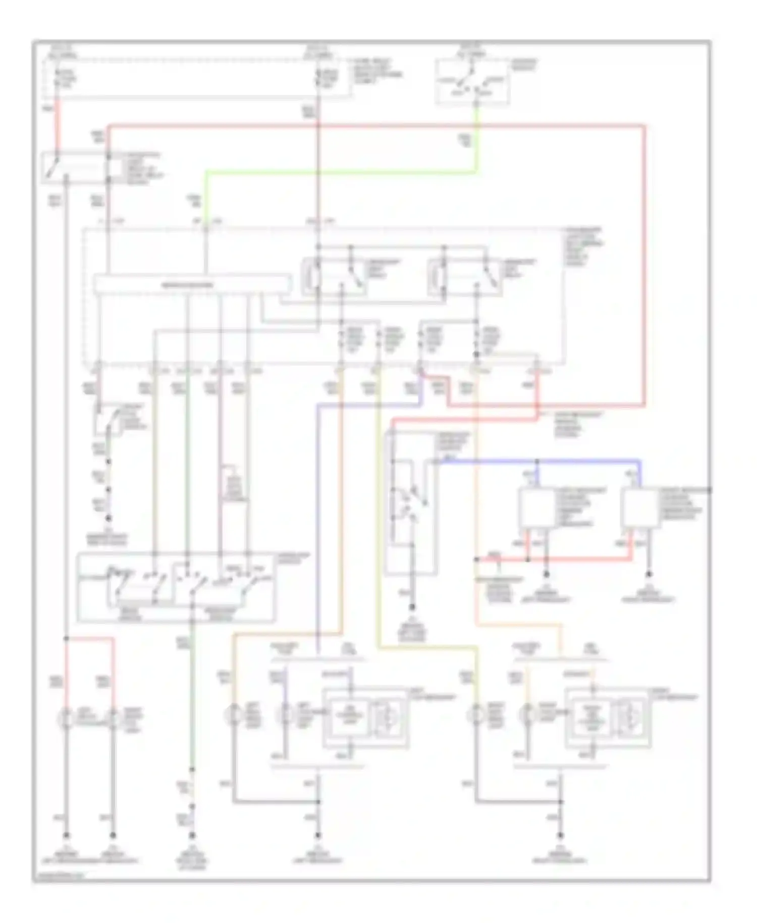 3 Mazda BK (2003-2006): Headlights circuit, without drl