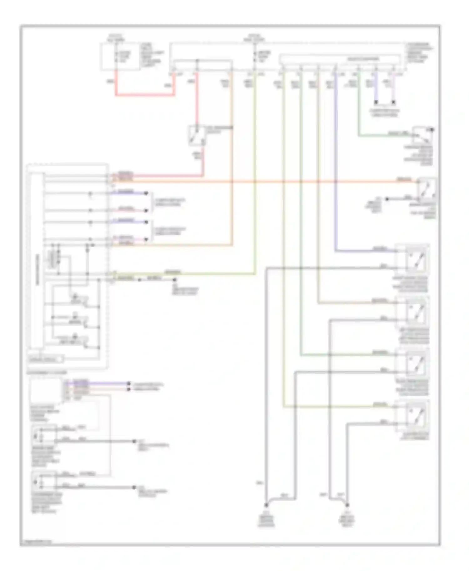 3 Mazda BK (2003-2006): Warning systems circuit