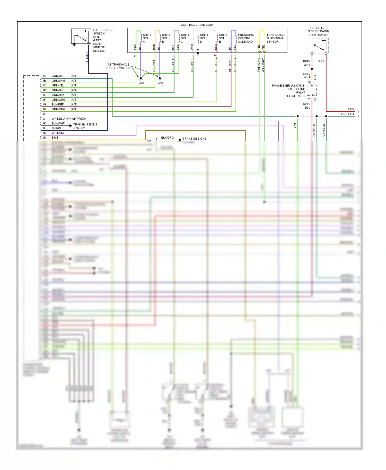 Wiring diagram a/c system for Mazda 3 BK (2003-2006) (2 of 4)
