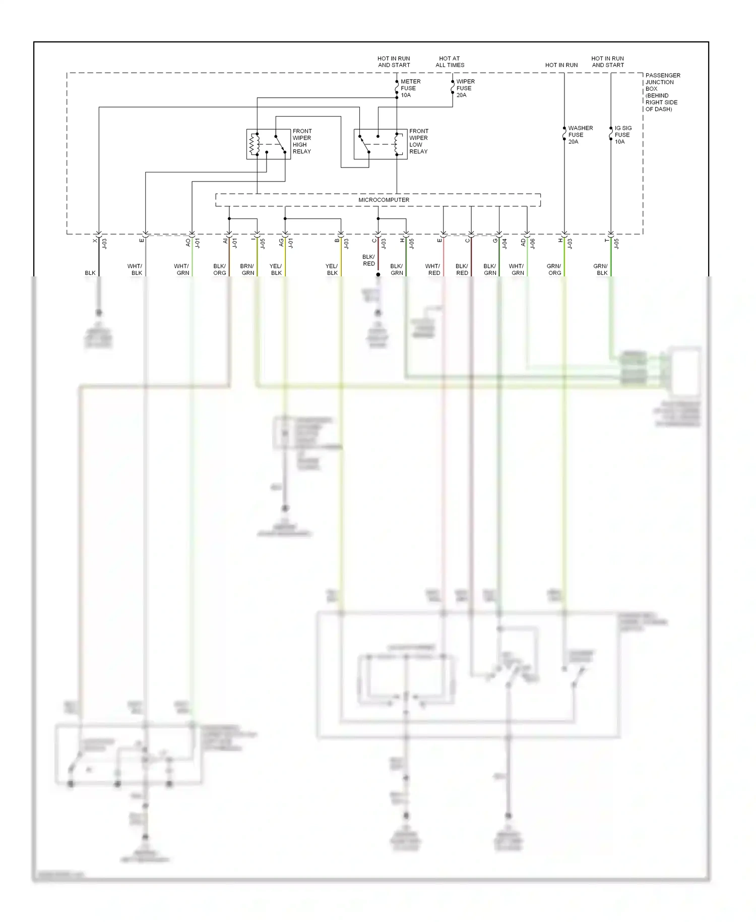 Mazda 3 BK (2003-2006) (behind left headlight) wiring diagram  (4 of 10)