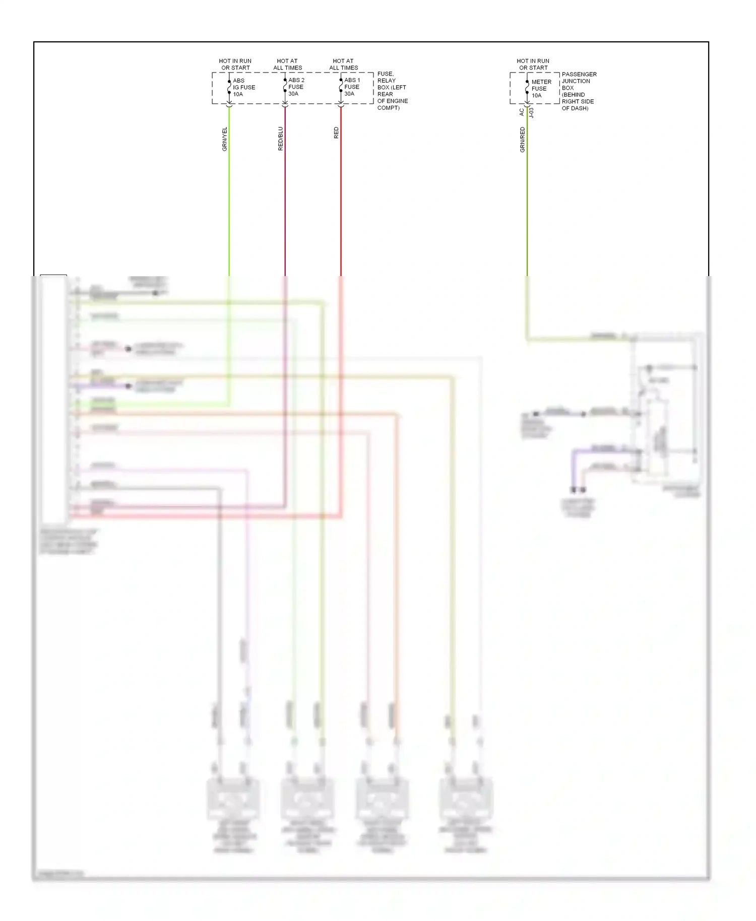 Mazda 3 BK (2003-2006) (behind left headlight) wiring diagram  (1 of 10)