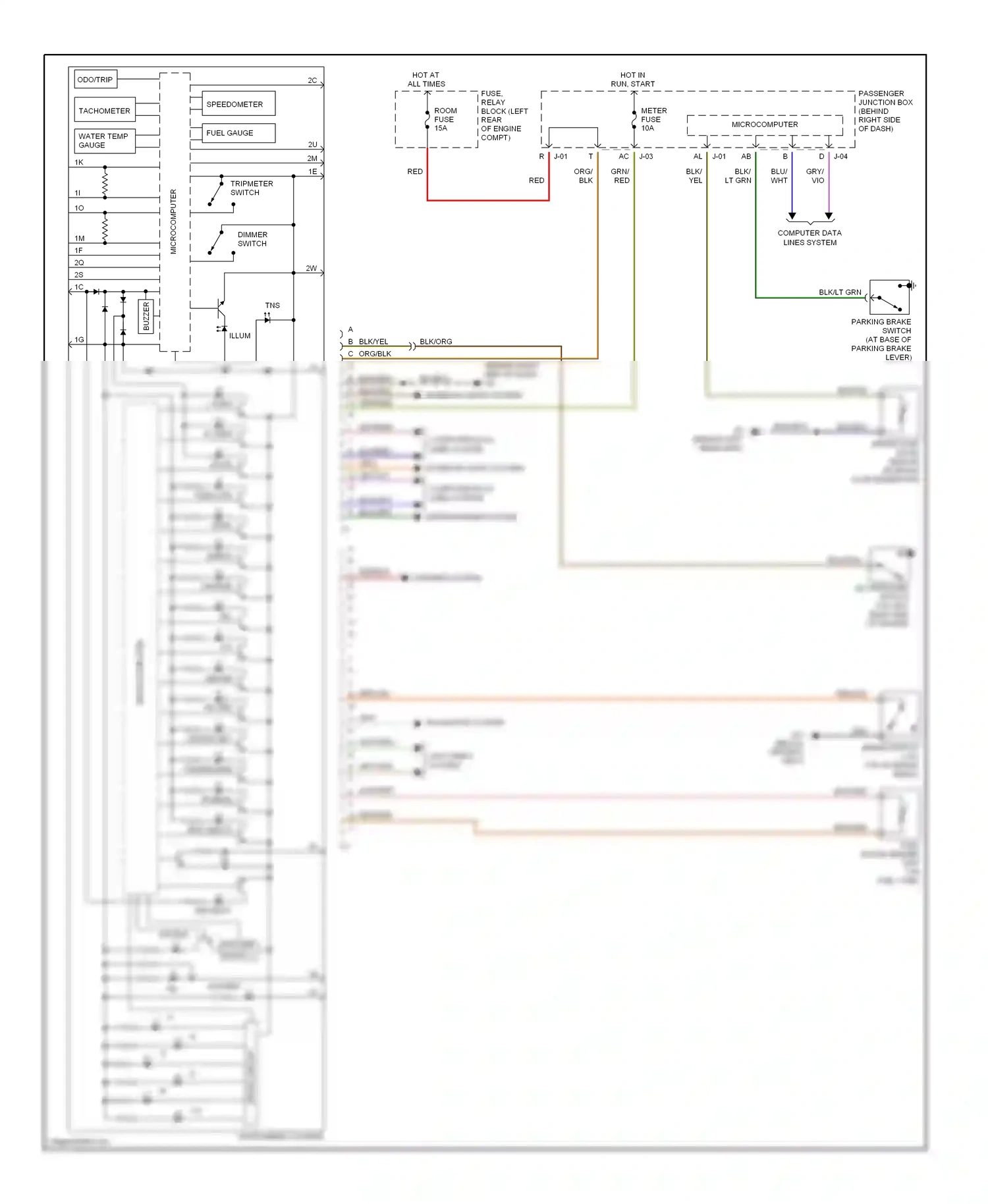 Mazda 3 BK (2003-2006) (behind left headlight) wiring diagram  (9 of 10)