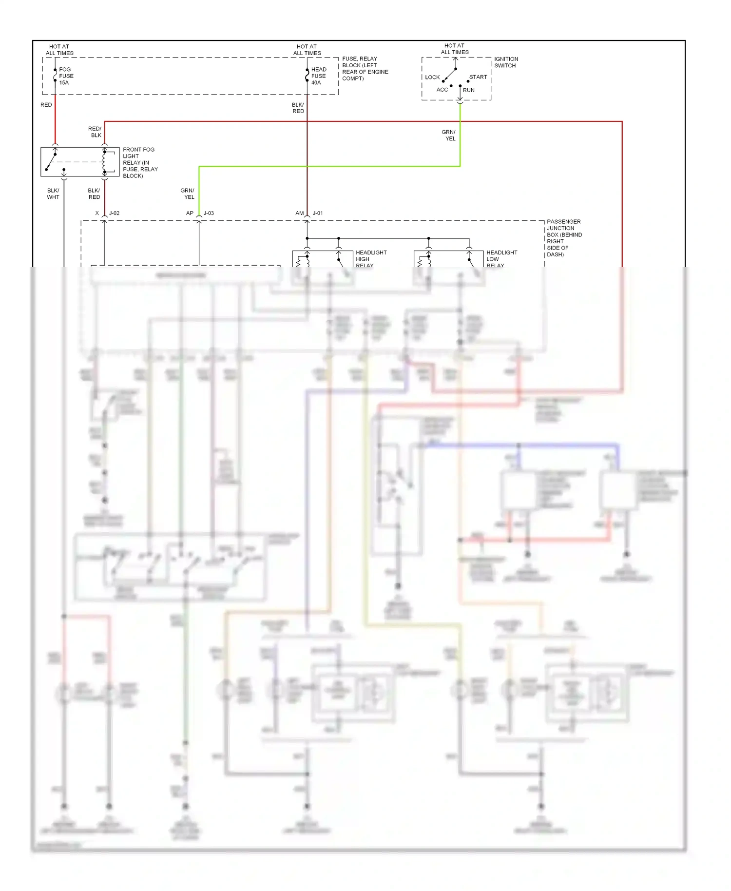 Wiring diagram blk for Mazda 3 BK (2003-2006) (25 of 53)