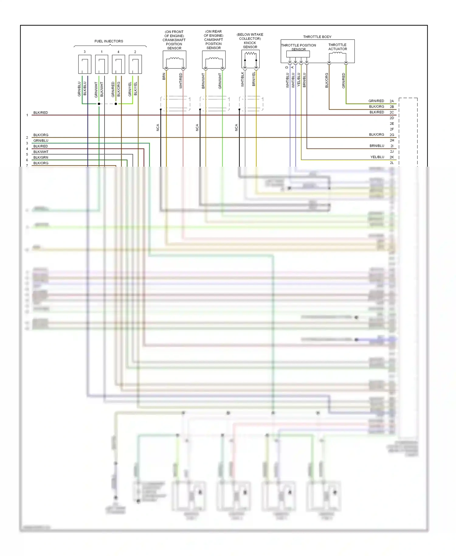 Wiring diagram blk/wht for Mazda 3 BK (2003-2006) (9 of 22)