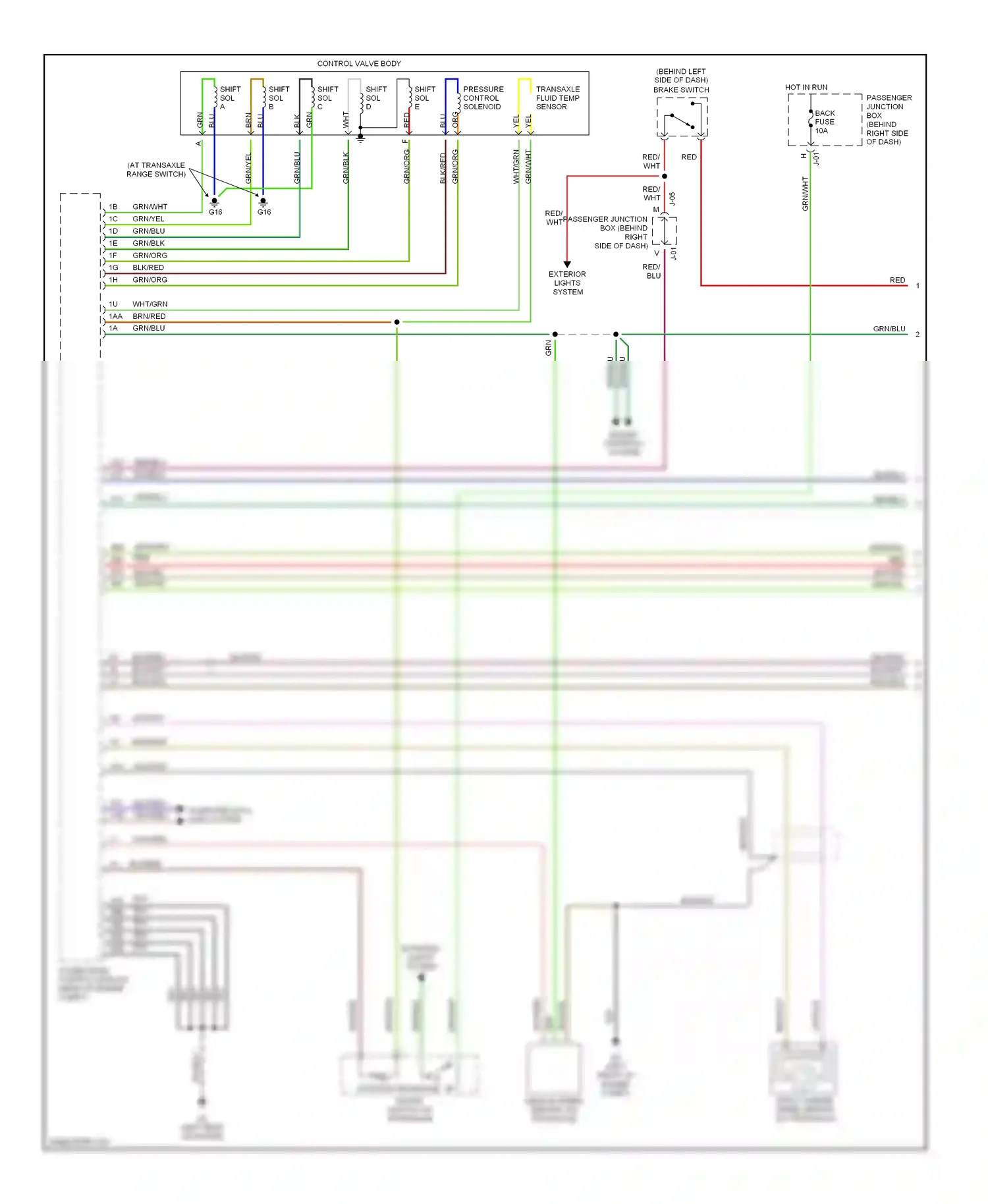 Wiring diagram blu for Mazda 3 BK (2003-2006) (31 of 36)
