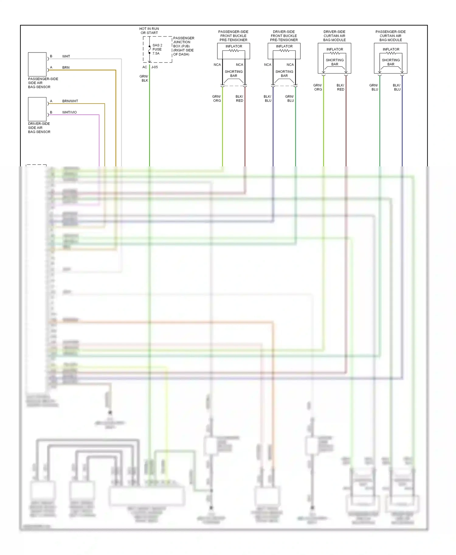 Wiring diagram grn/org for Mazda 3 BK (2003-2006) (14 of 17)