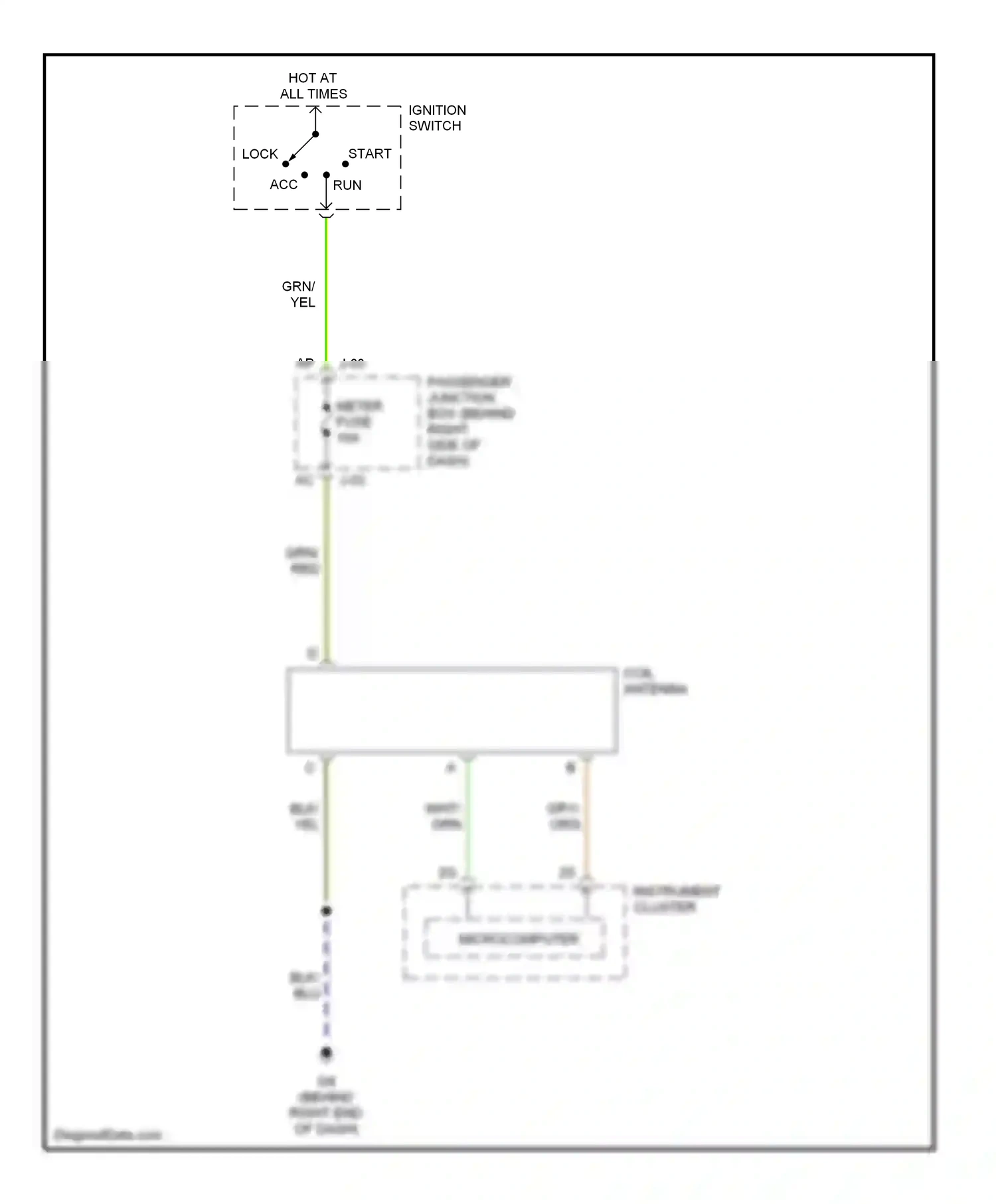 Wiring diagram gry for Mazda 3 BK (2003-2006) (3 of 24)