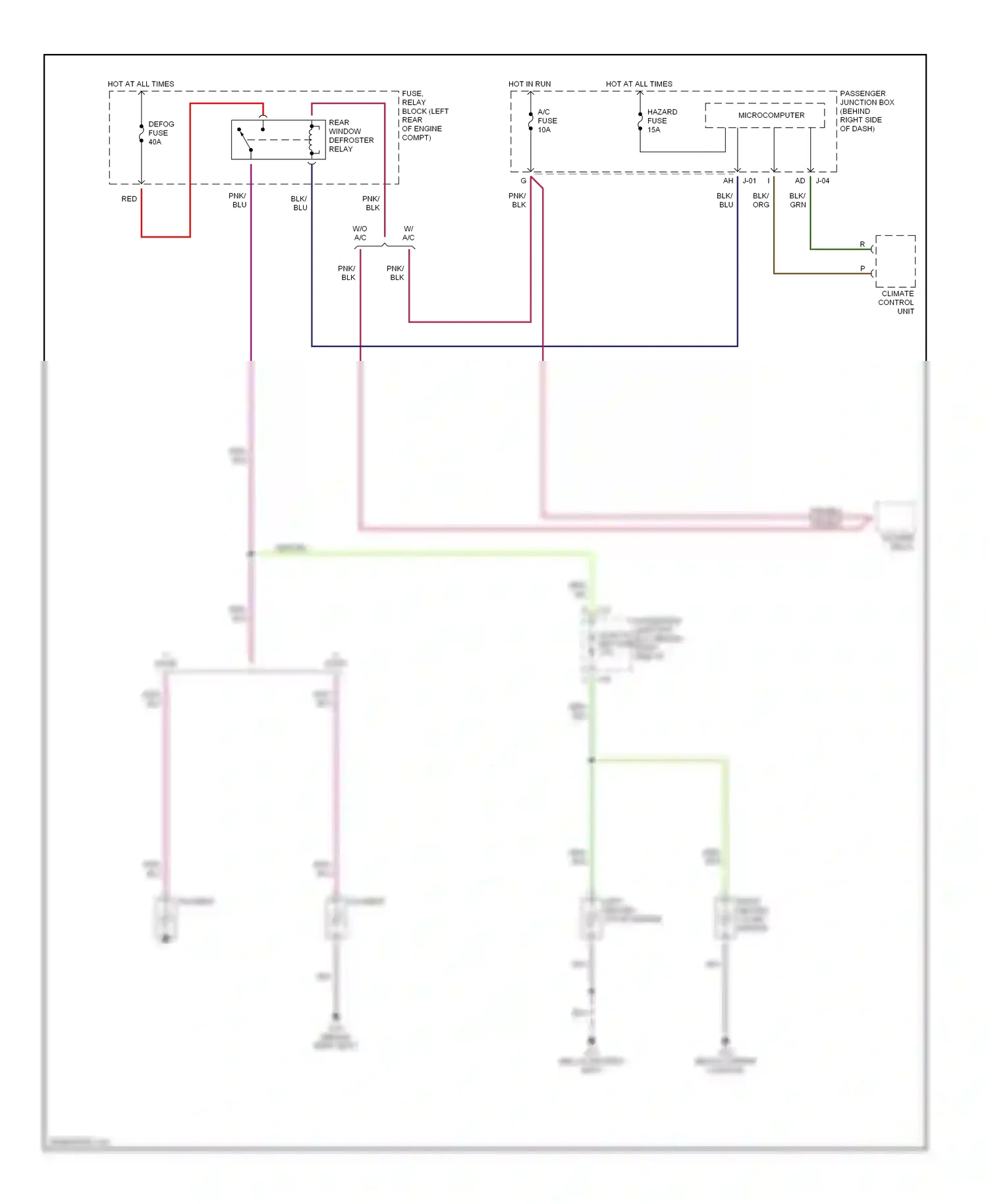 Wiring diagram hot in run for Mazda 3 BK (2003-2006) (3 of 8)