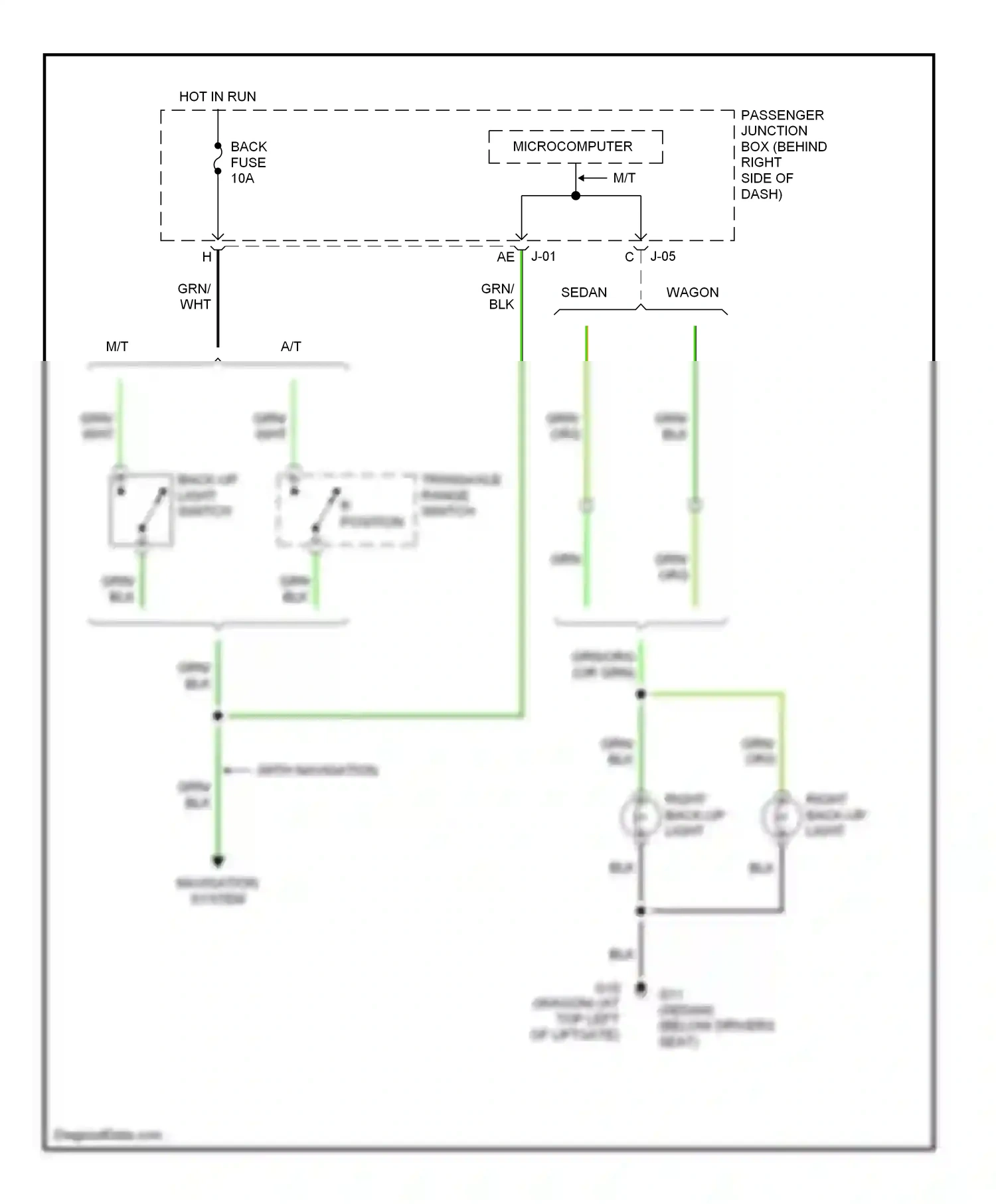 Mazda 3 BK (2003-2006) microcomputer wiring diagram  (2 of 20)