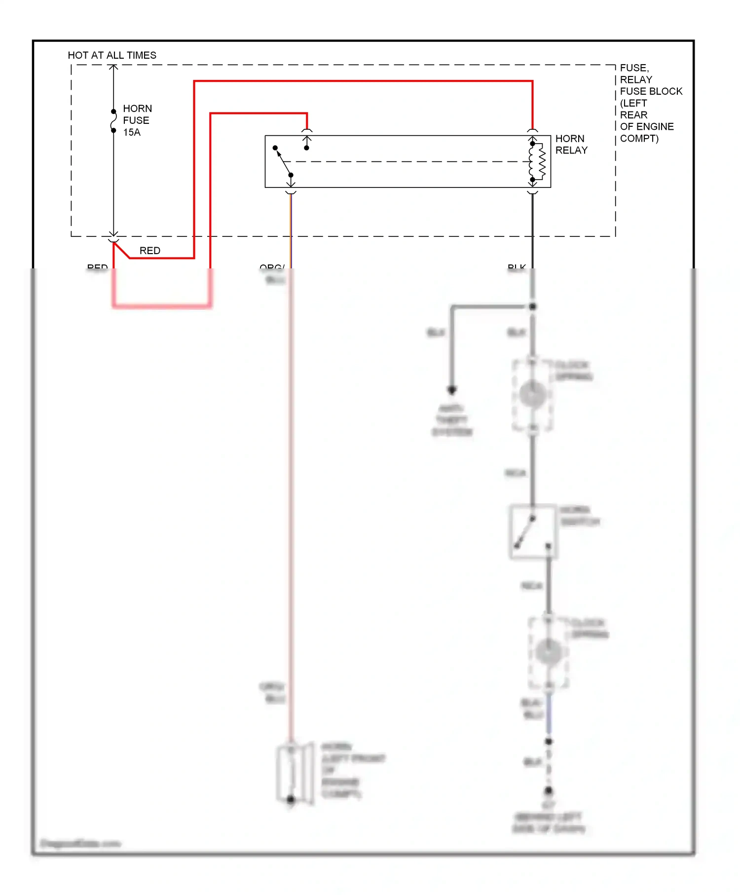 Wiring diagram org/ for Mazda 3 BK (2003-2006) (16 of 32)
