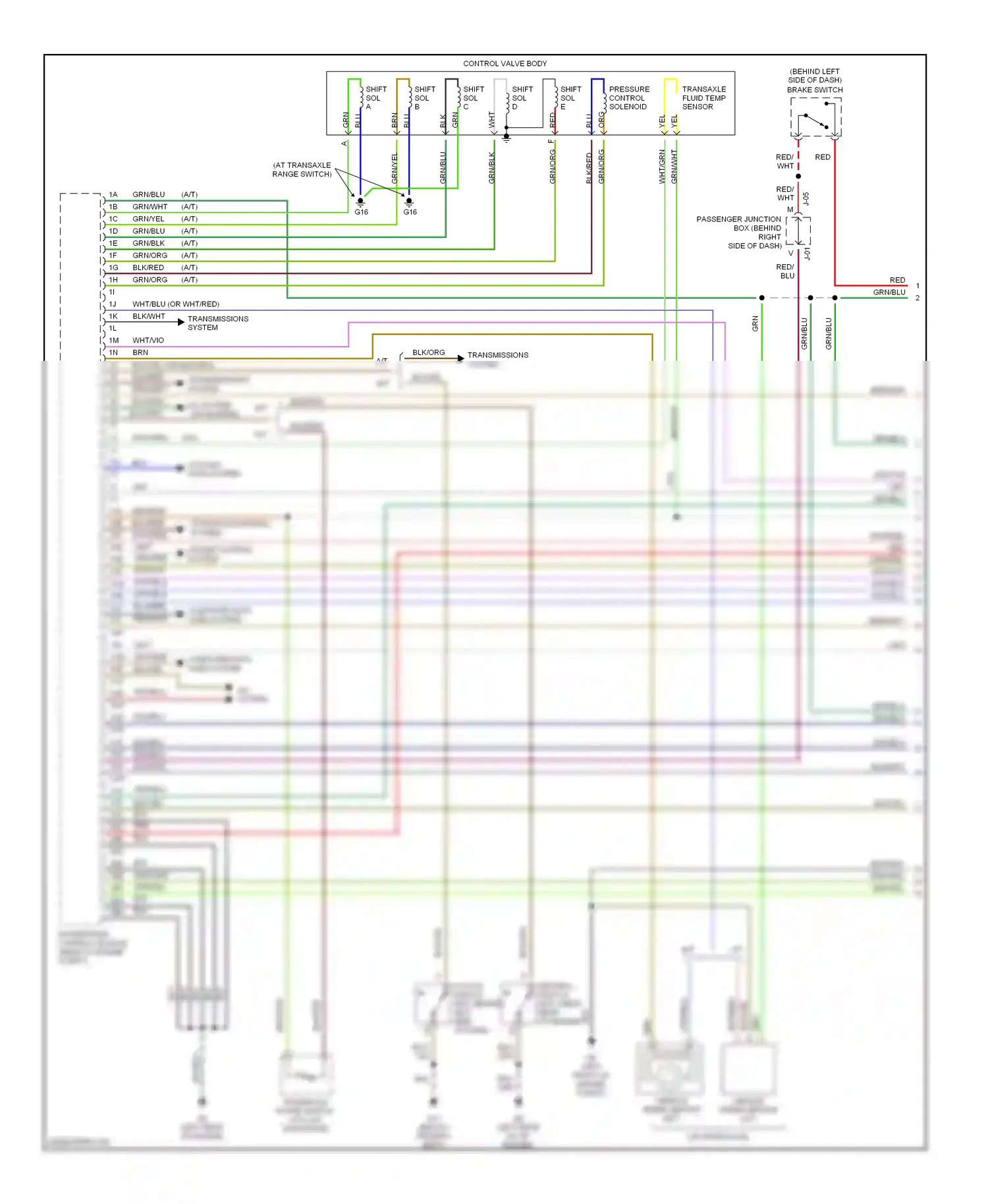 Wiring diagram pnk/blk for Mazda 3 BK (2003-2006) (5 of 8)