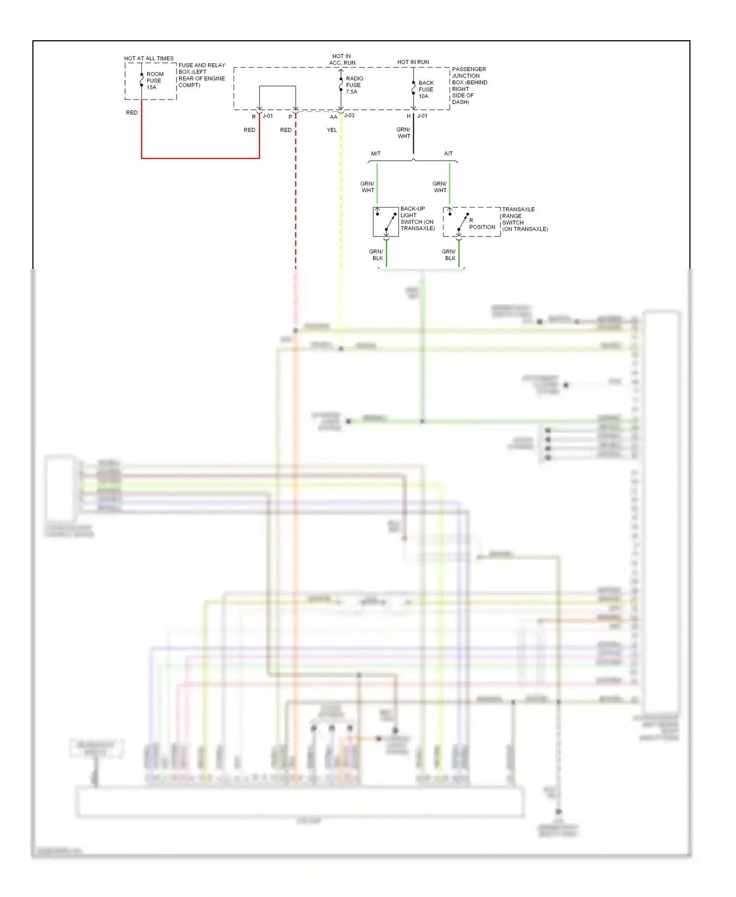 Wiring diagram wht for Mazda 3 BK (2003-2006) (31 of 45)