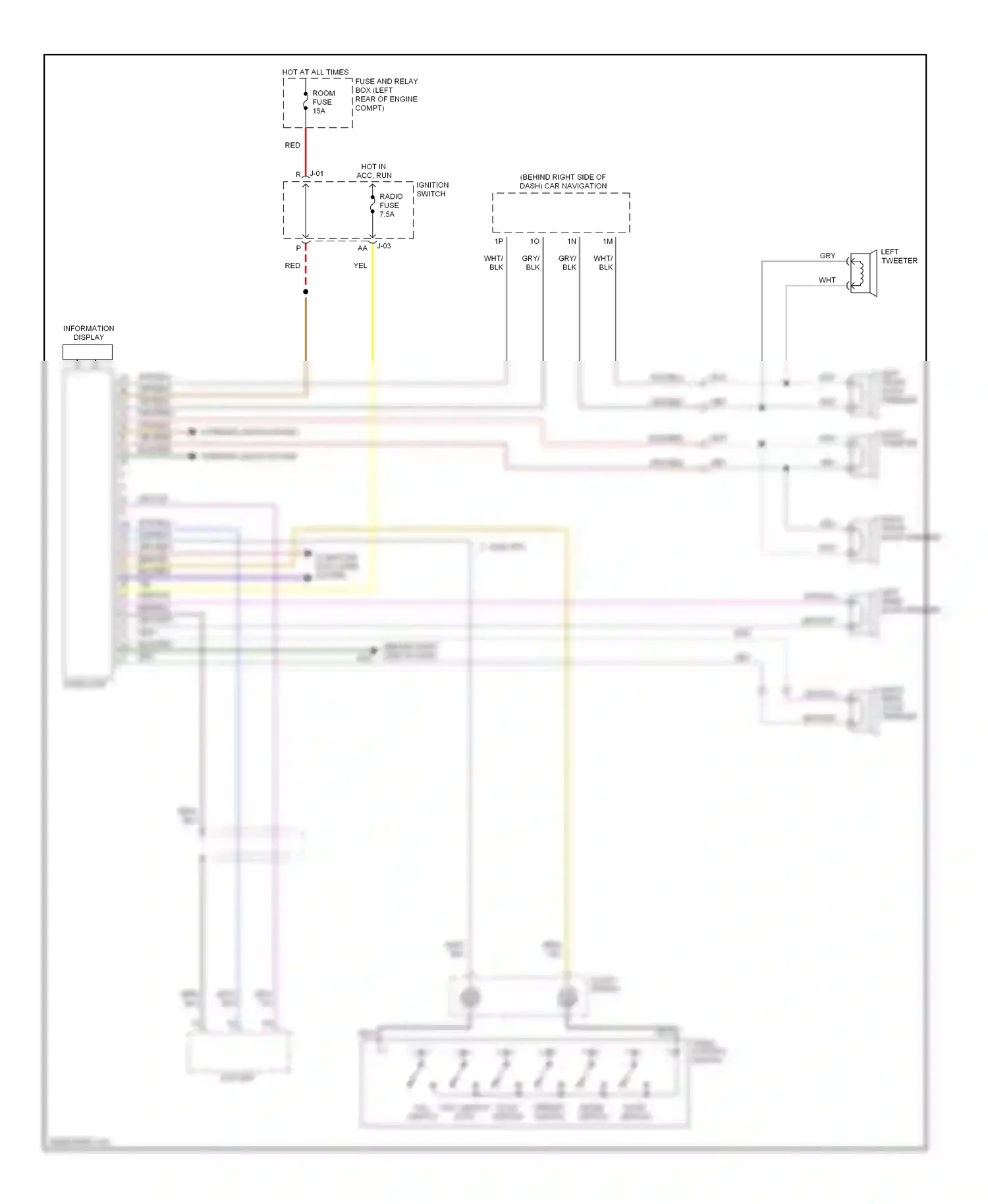Wiring diagram wht/red for Mazda 3 BK (2003-2006) (25 of 27)