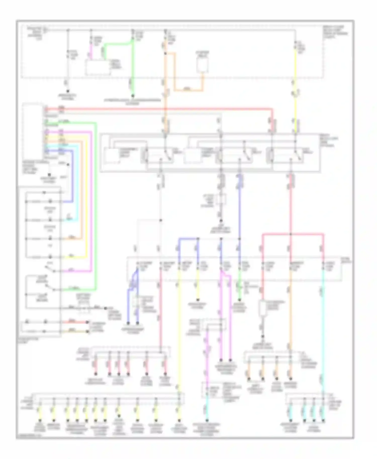 3 Mazda BL facelift (2011-2013): Power distribution circuit, with advanced keyless entry & start system (2 of 2)