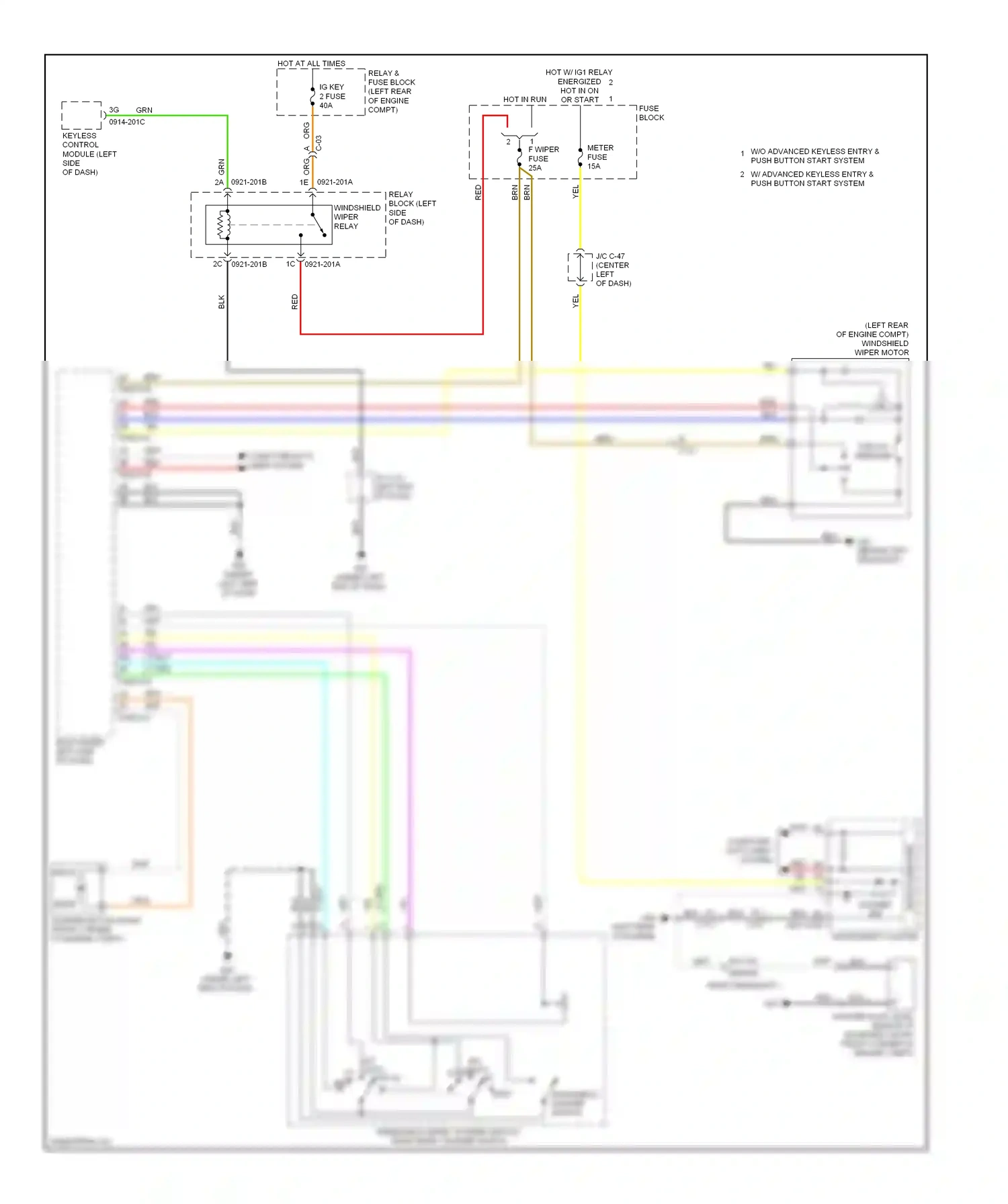 Mazda 3 BL facelift (2011-2013) (behind left headlight) wiring diagram  (33 of 33)