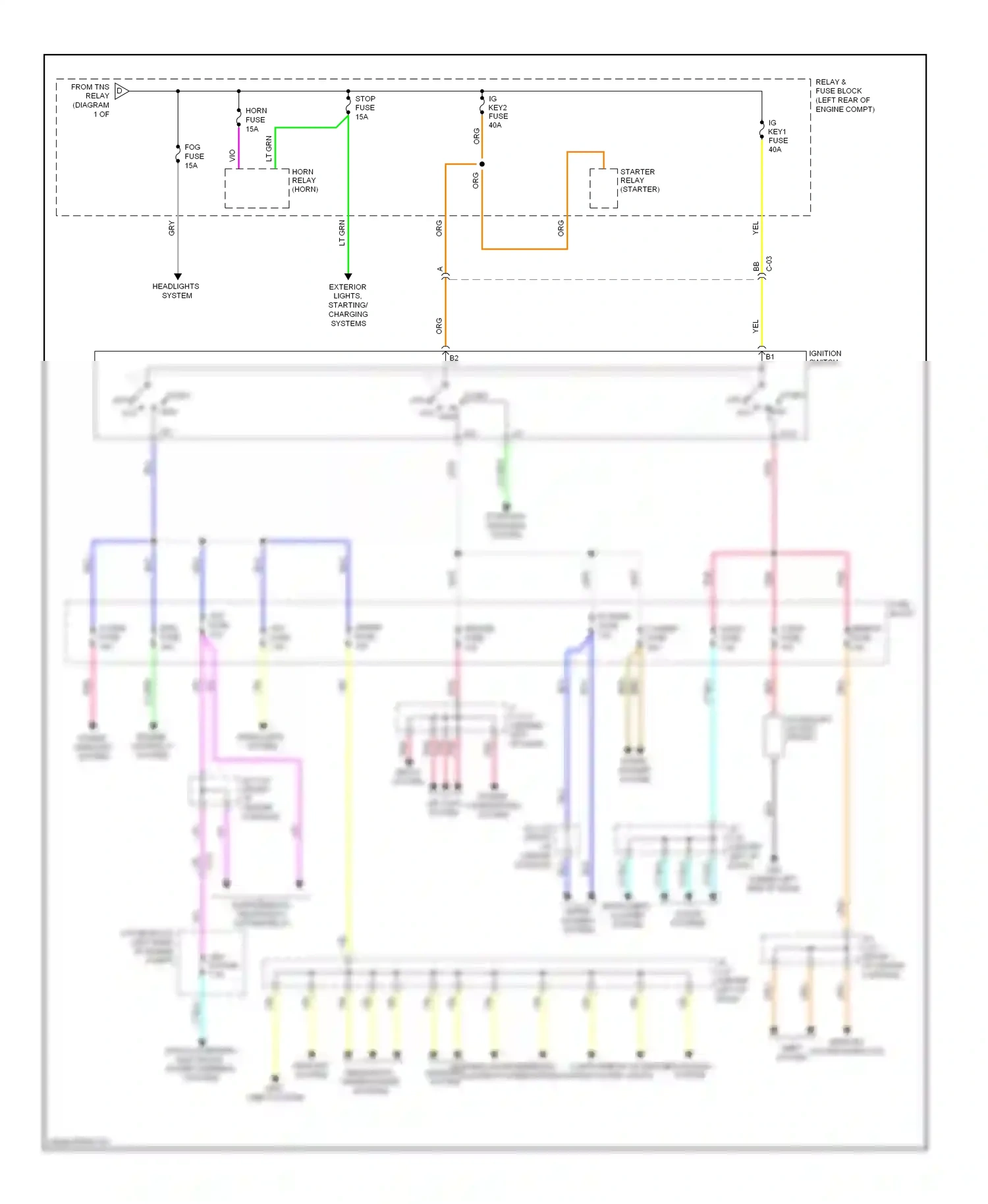 Wiring diagram blu for Mazda 3 BL facelift (2011-2013) (96 of 107)