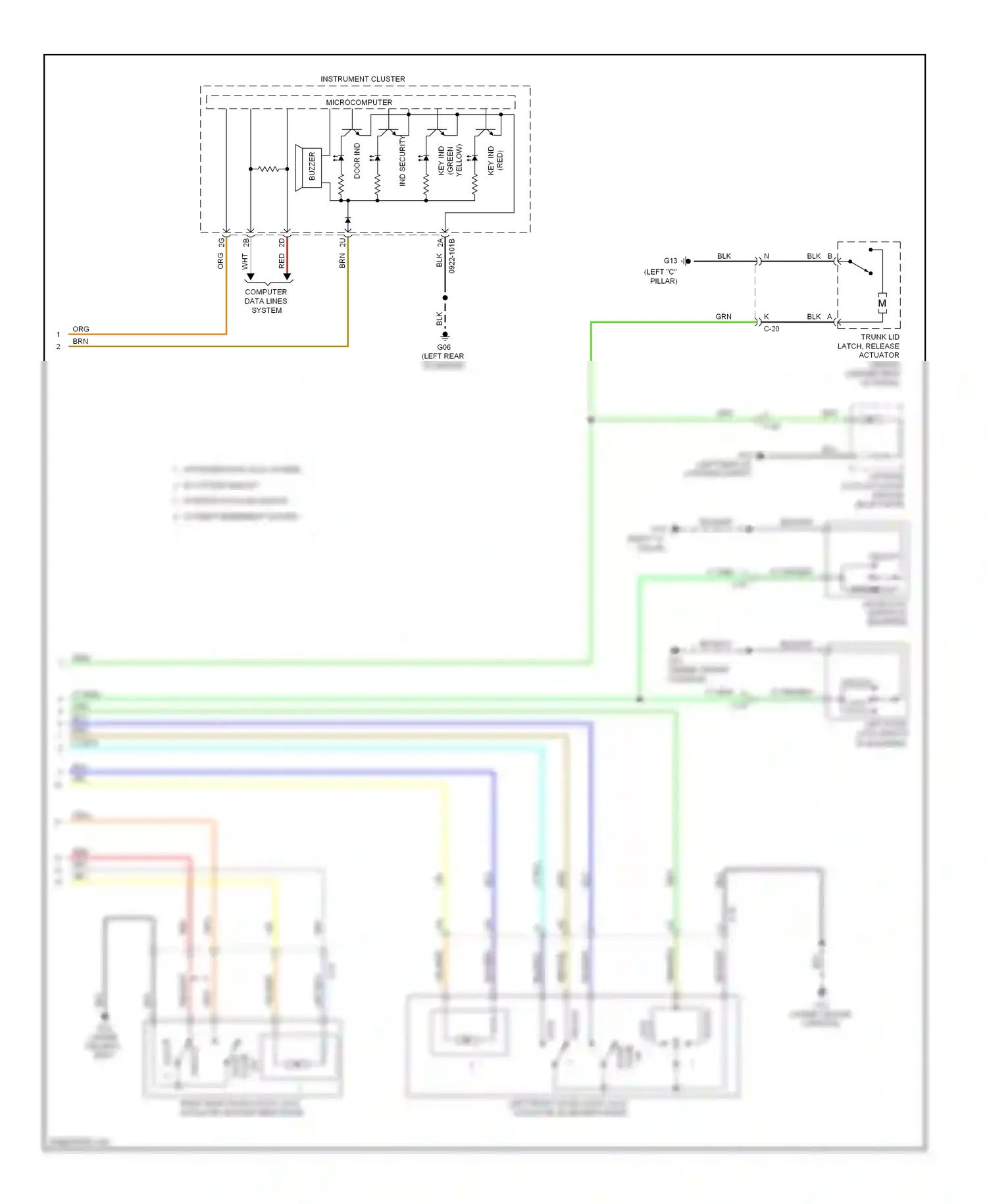 Wiring diagram lt grn for Mazda 3 BL facelift (2011-2013) (81 of 100)