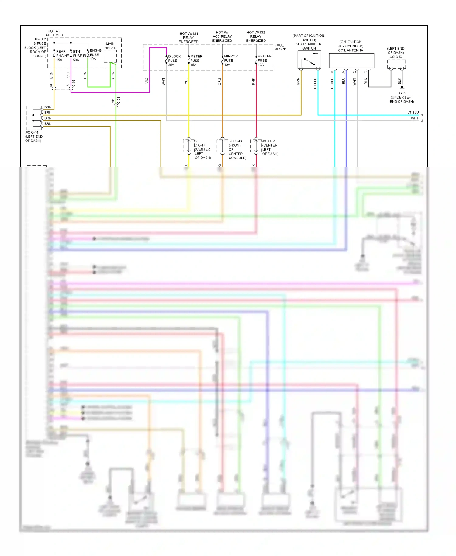 Wiring diagram relay energized for Mazda 3 BL facelift (2011-2013) (11 of 14)