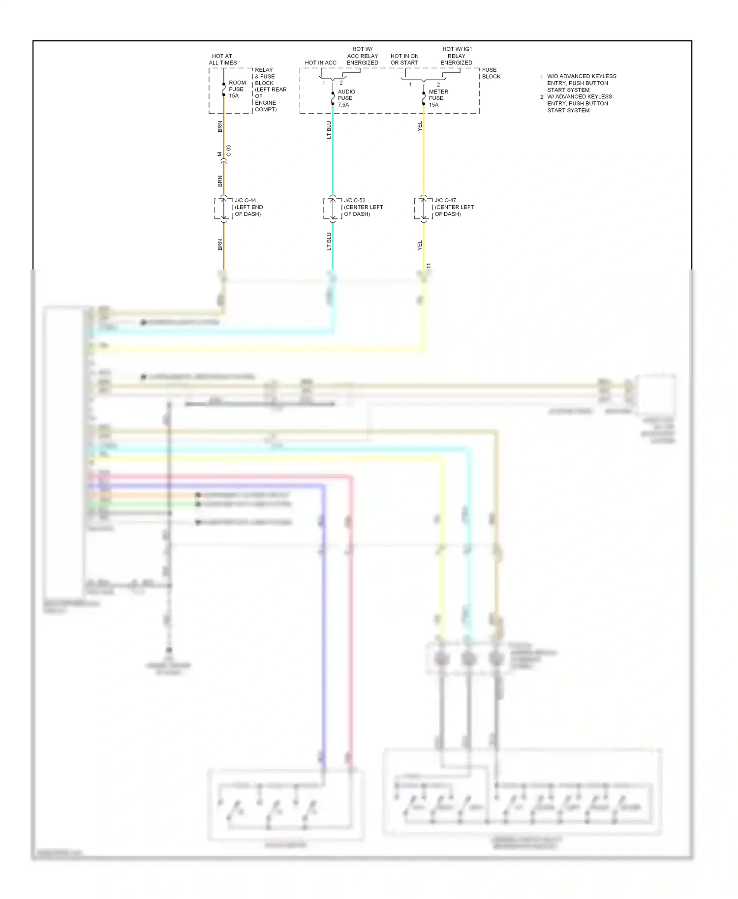 Mazda 3 BL facelift (2011-2013) right wiring diagram  (2 of 6)