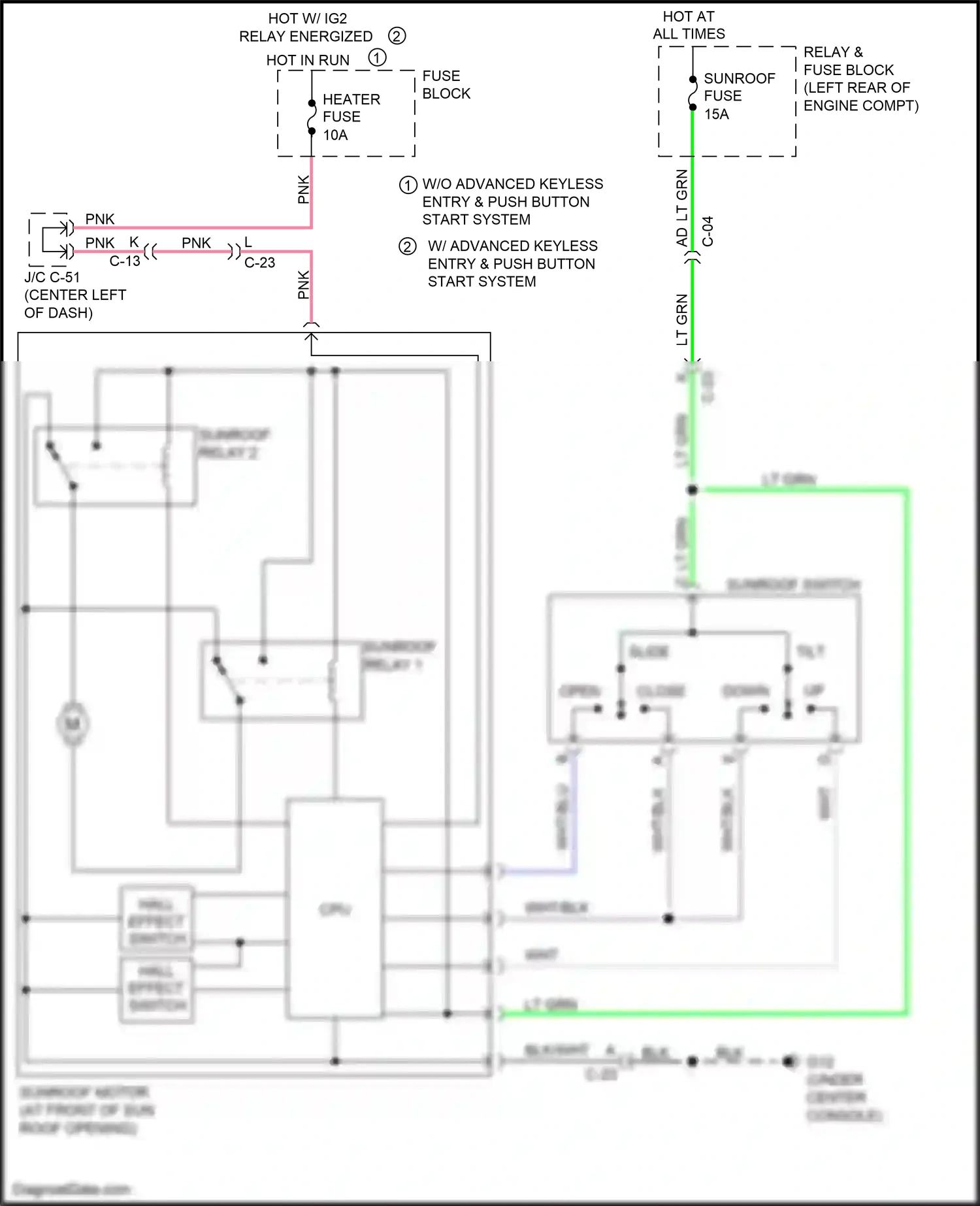 Wiring diagram blk for Mazda 3 BL facelift (2011-2013) (30 of 121)