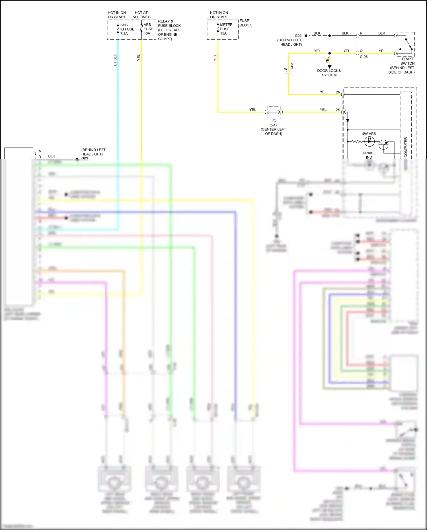 Wiring diagram brn for Mazda 3 BL facelift (2011-2013) (42 of 104)