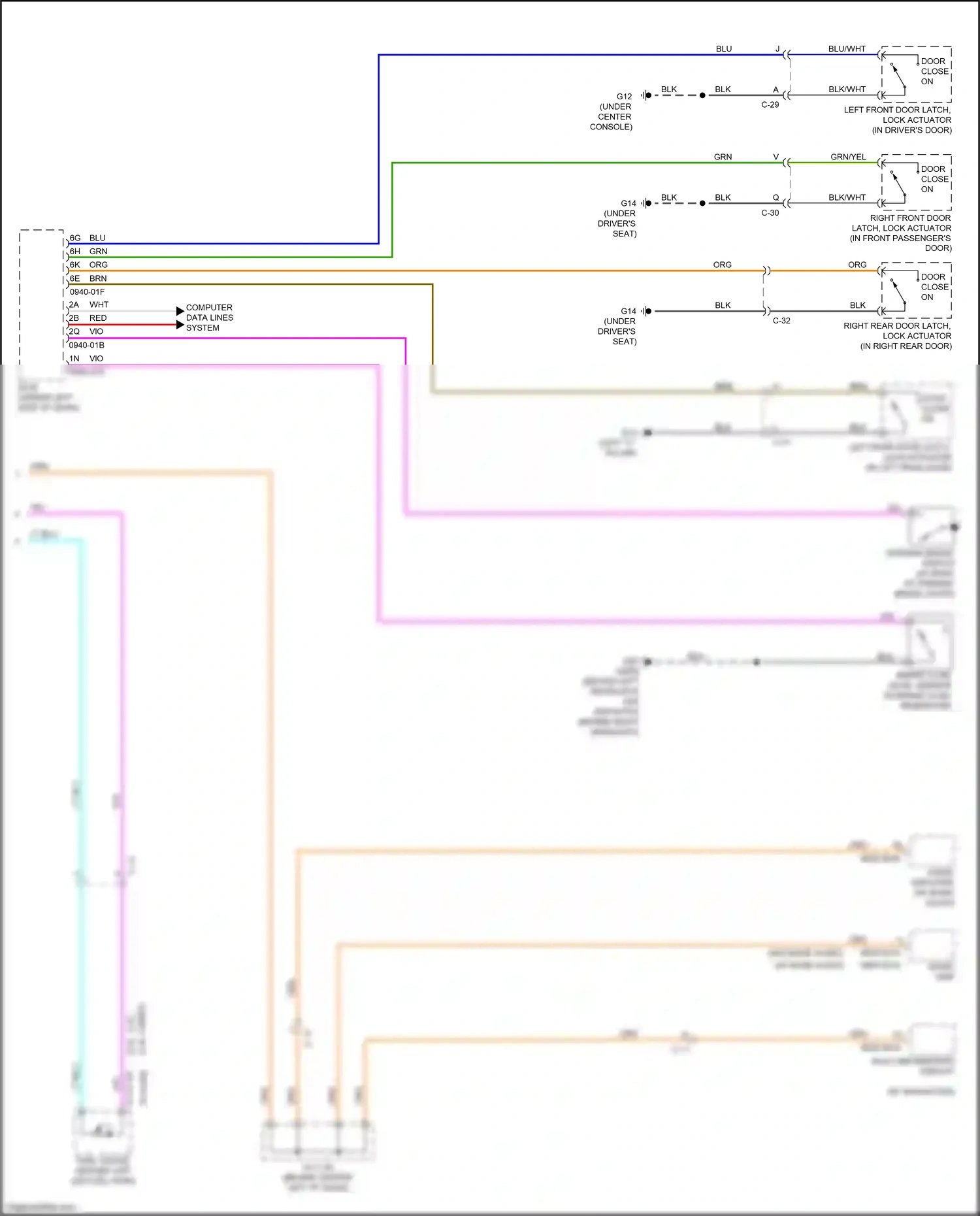 Wiring diagram c-14 for Mazda 3 BL facelift (2011-2013) (2 of 6)